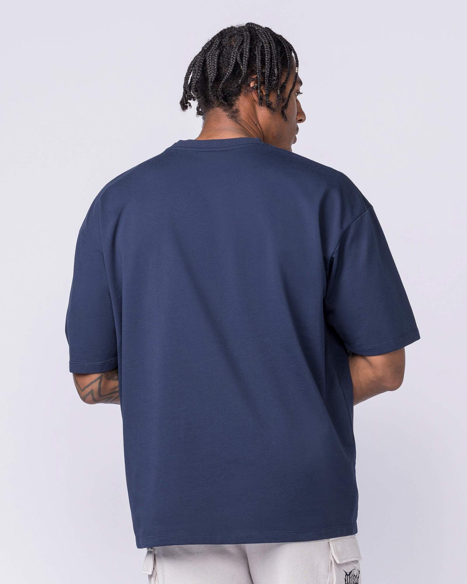 Off Duty Oversized Tee - Navy