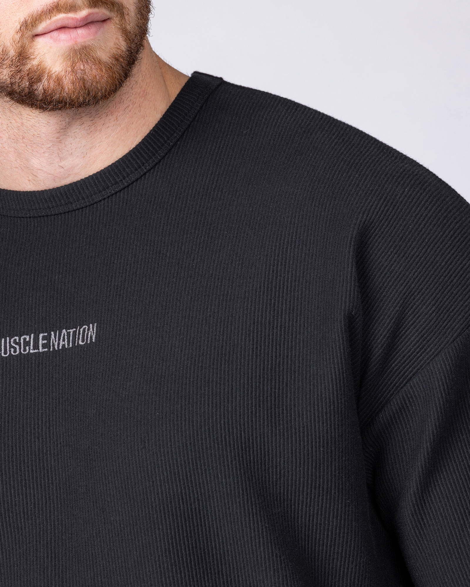 Oversized Jersey Tee - Black