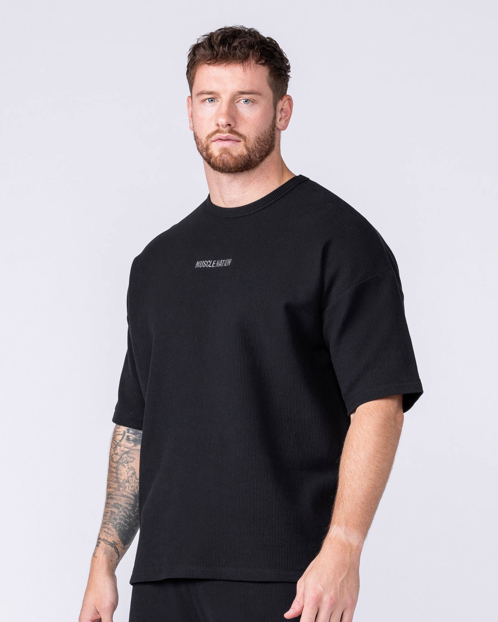 Oversized Jersey Tee - Black