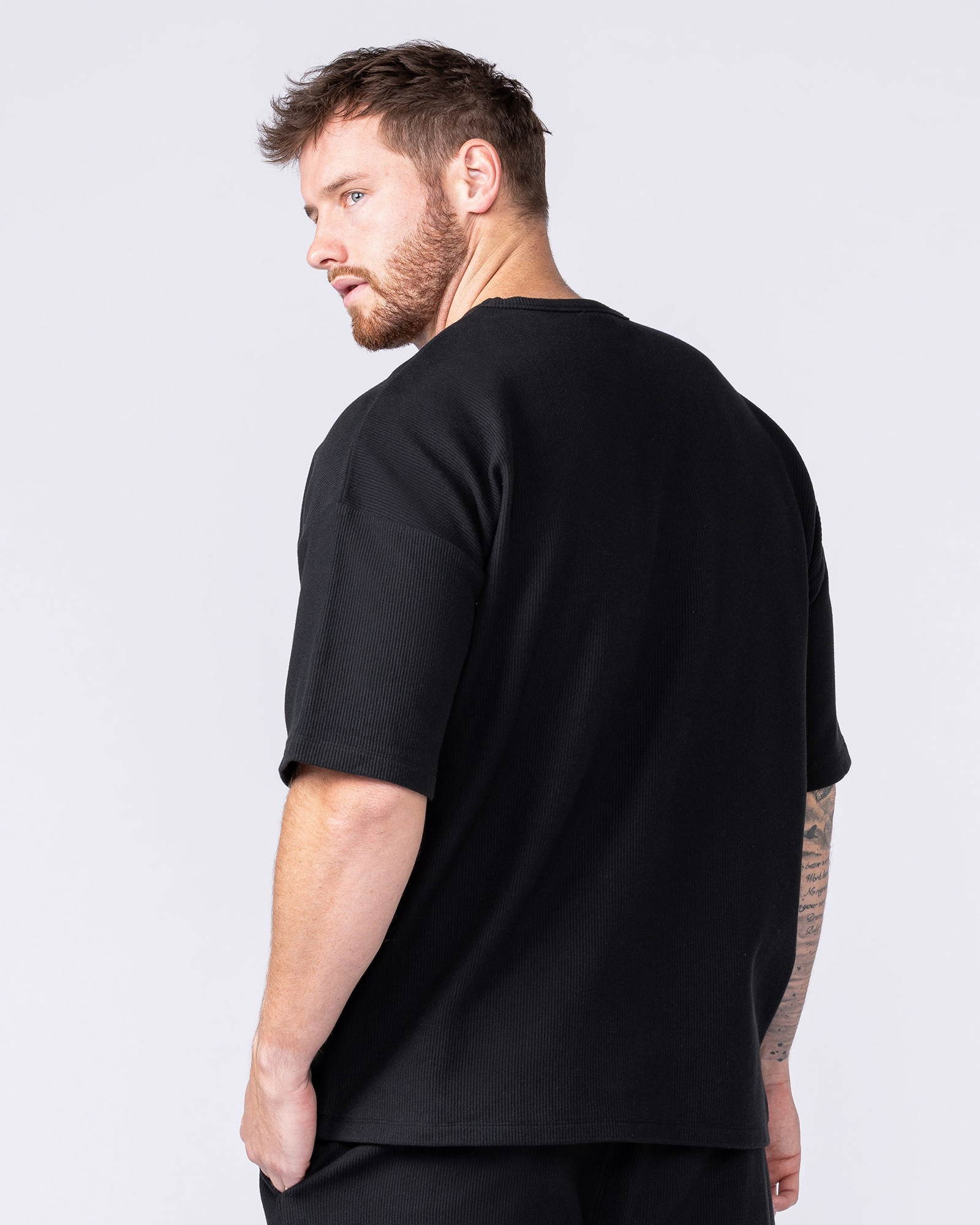 Oversized Jersey Tee - Black
