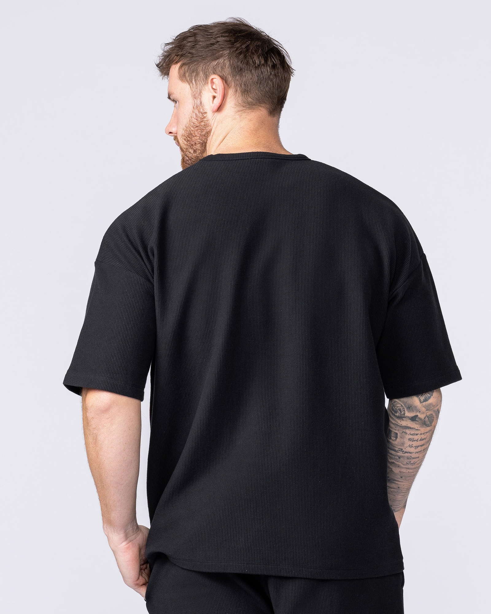 Oversized Jersey Tee - Black