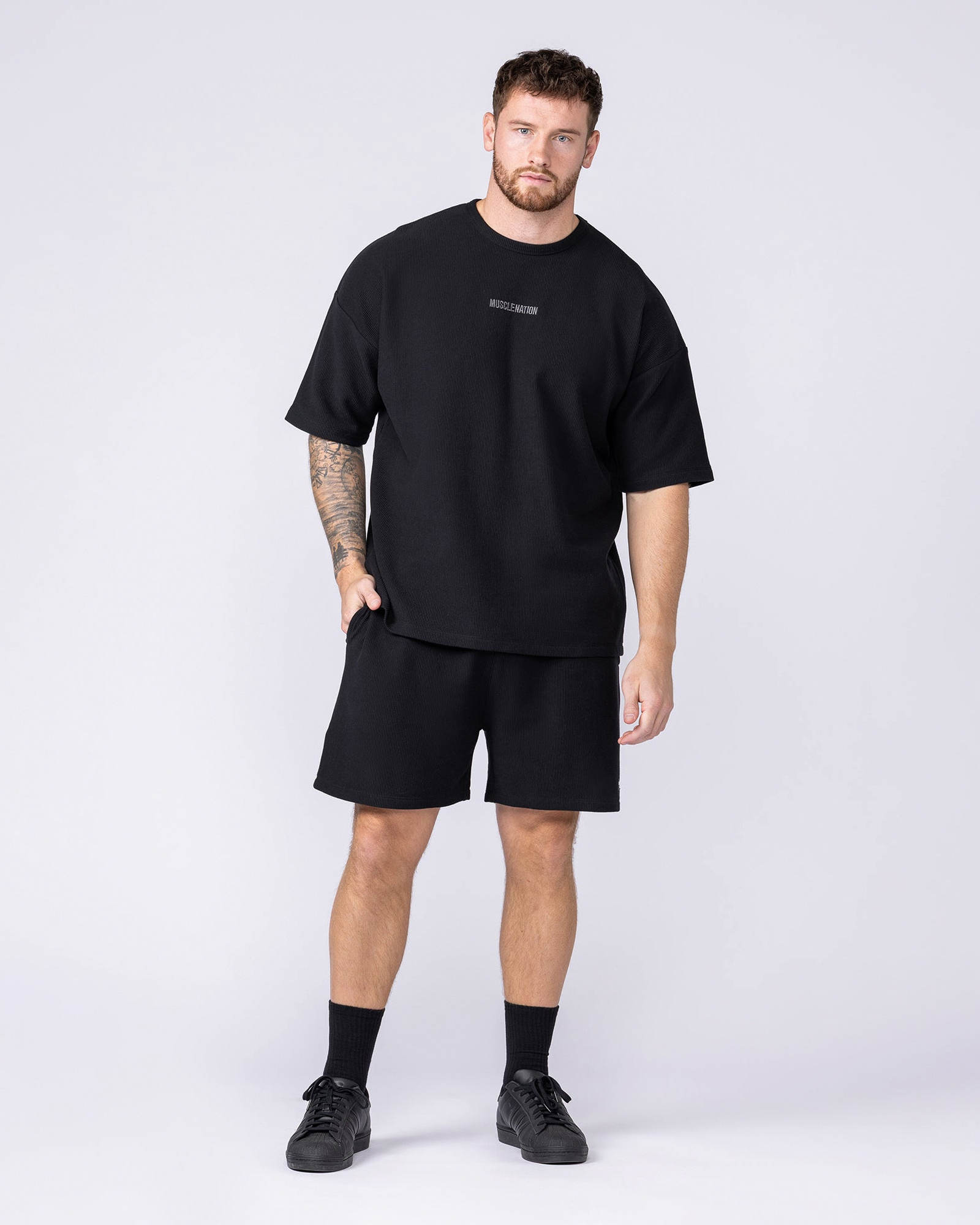 Oversized Jersey Tee - Black