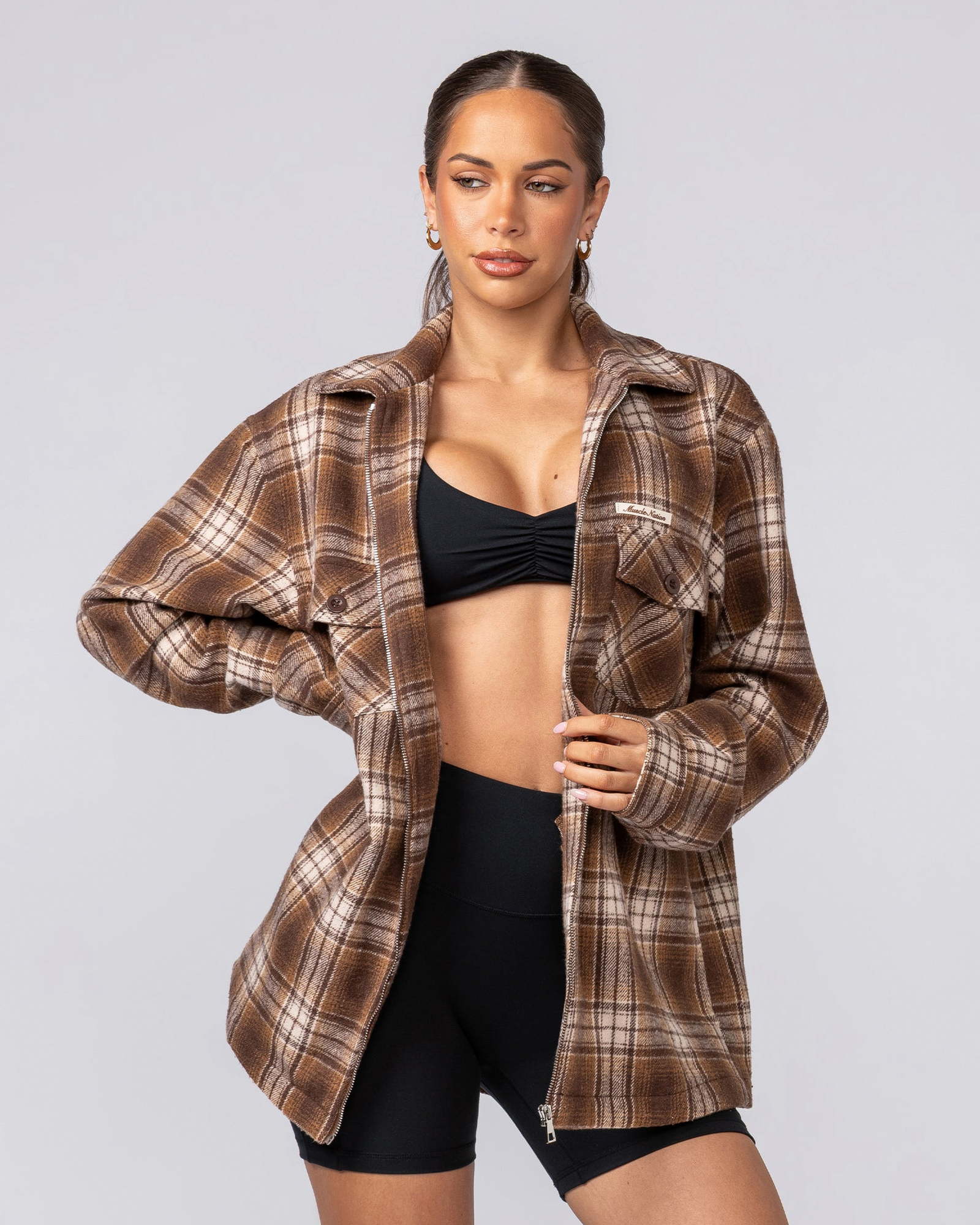 Oversized Shacket - Plaid