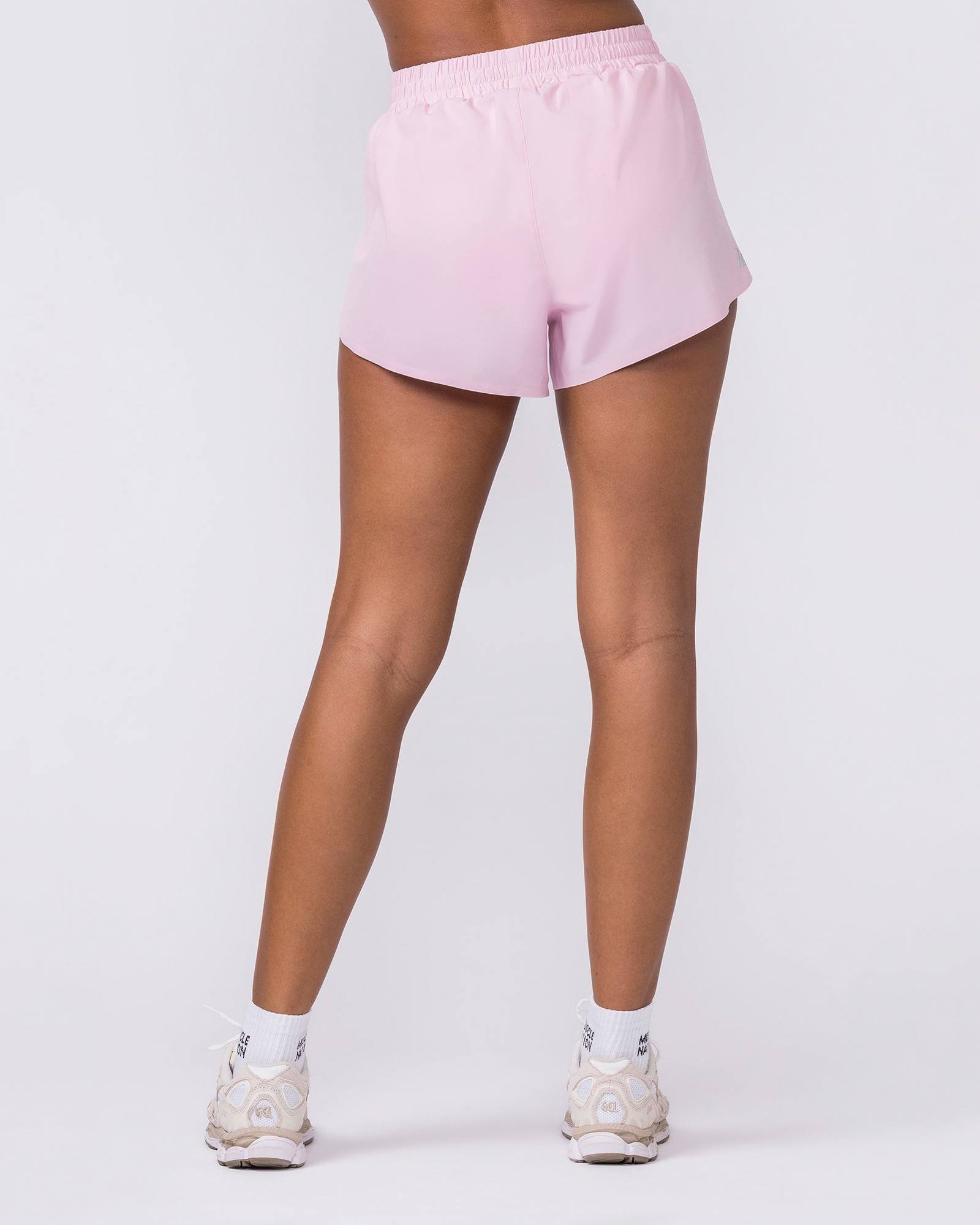 Pace 3" High-Waisted Run Shorts - Blossom
