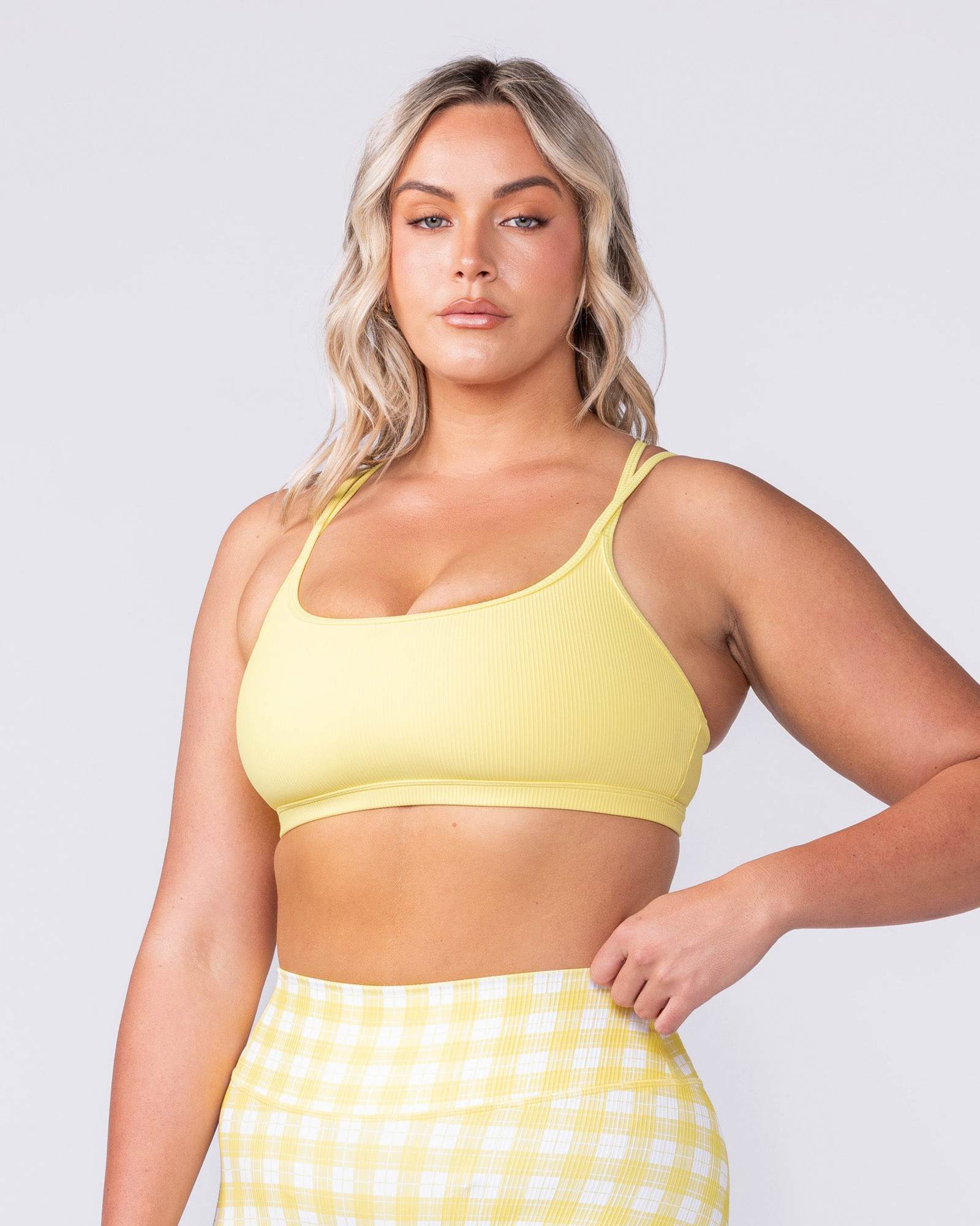 Pace It Rib Bra - Sunshine