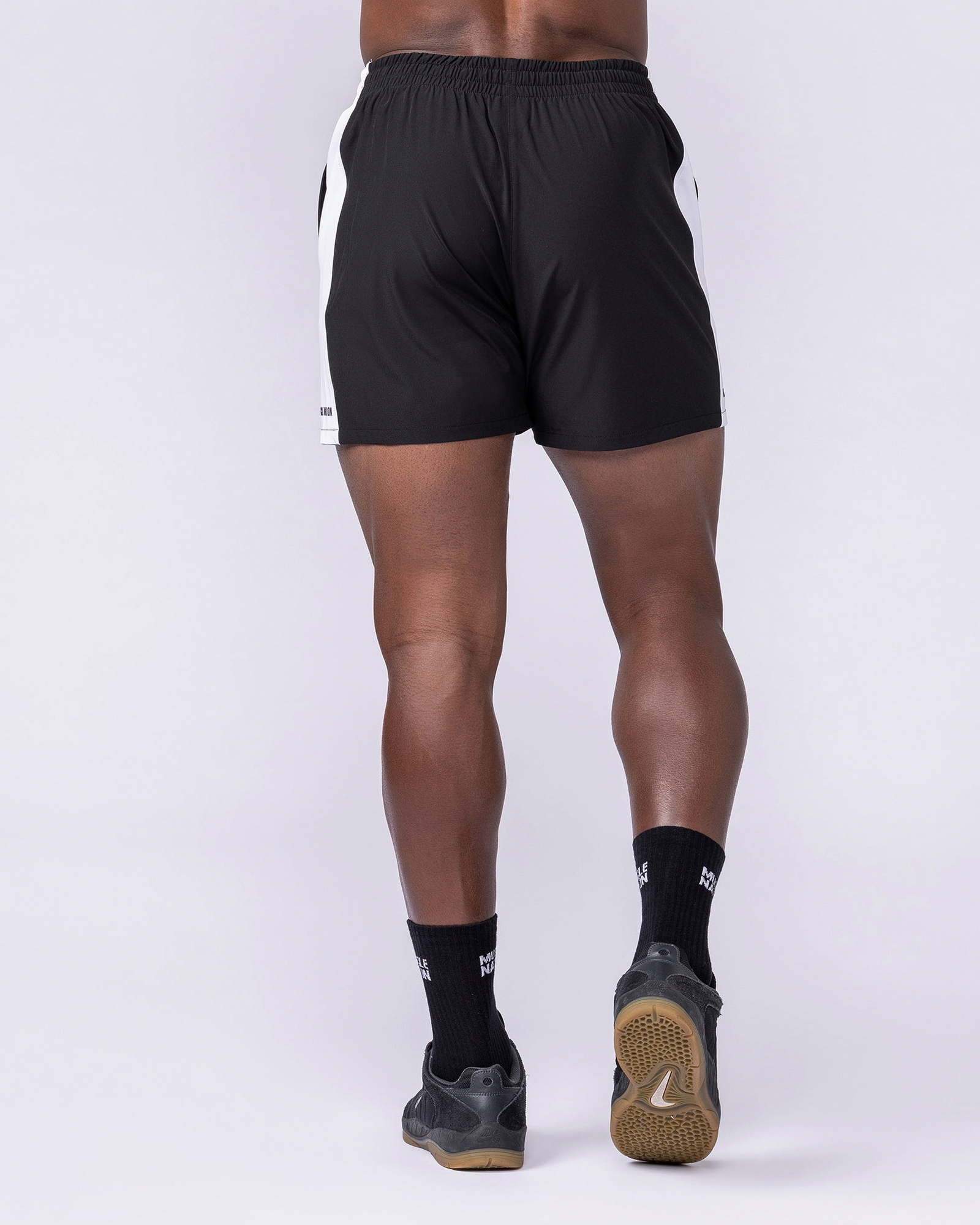 Panelled Function 4" Shorts - Black