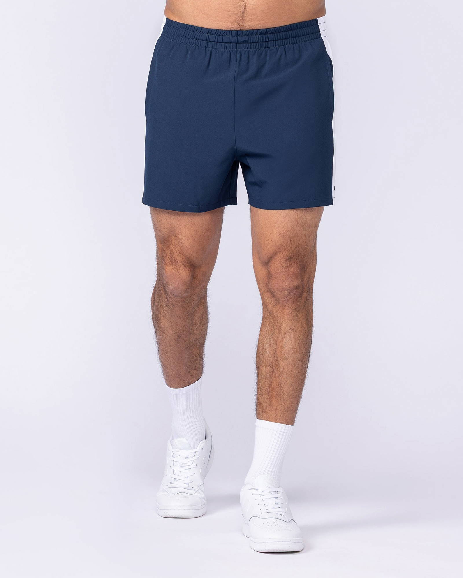 Panelled Function 4" Shorts - Navy