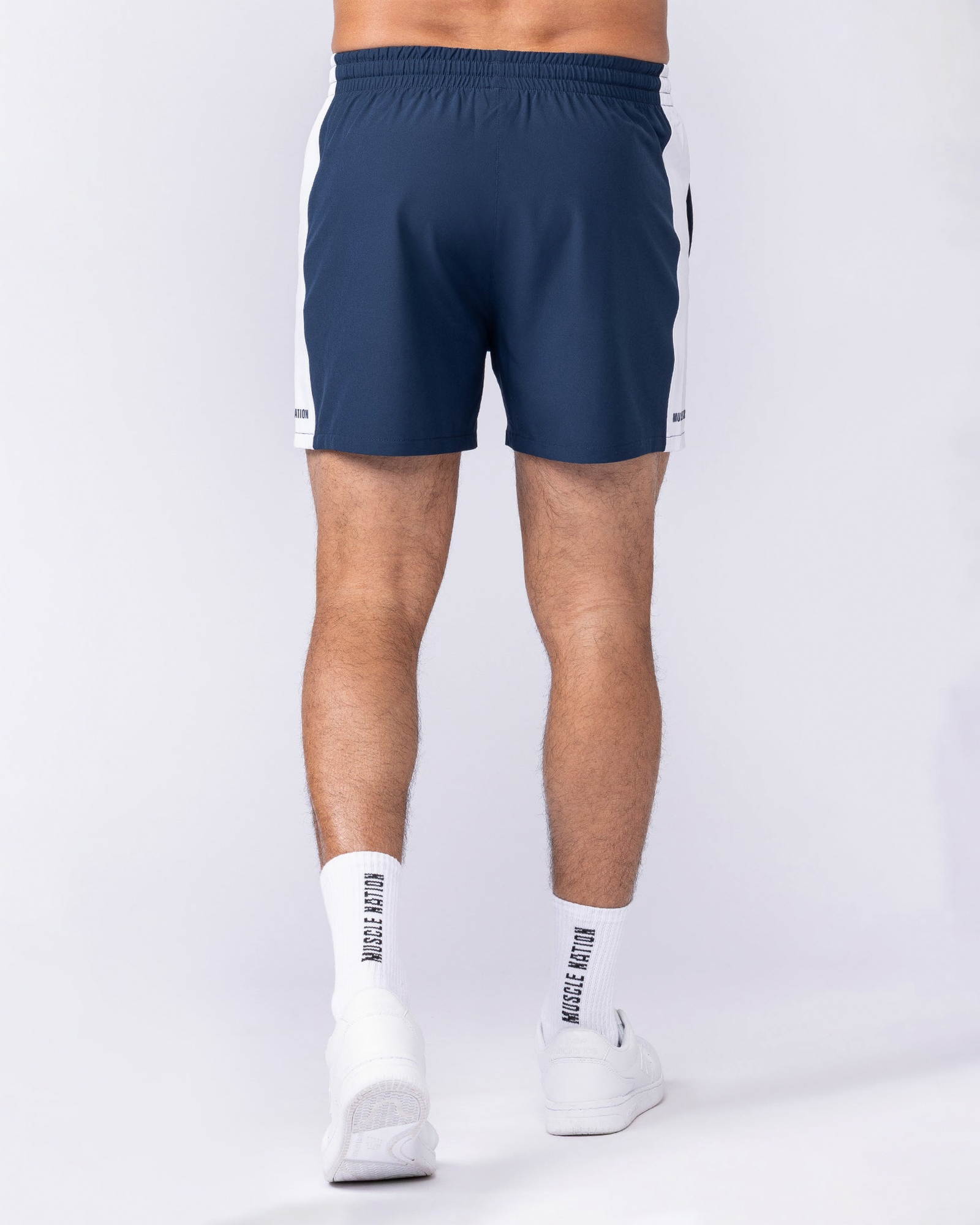 Panelled Function 4" Shorts - Navy