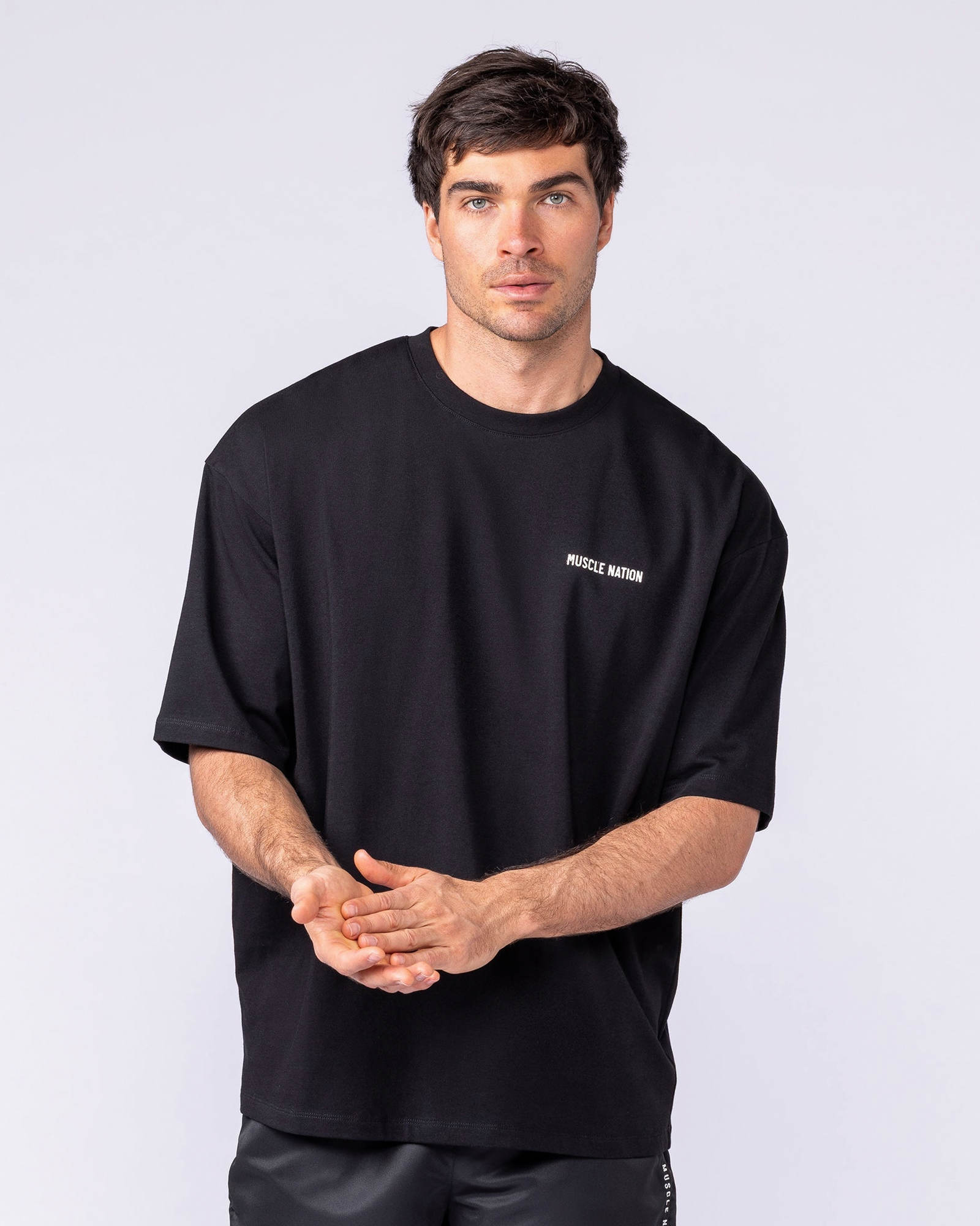 Pegasus Oversized Tee - Black