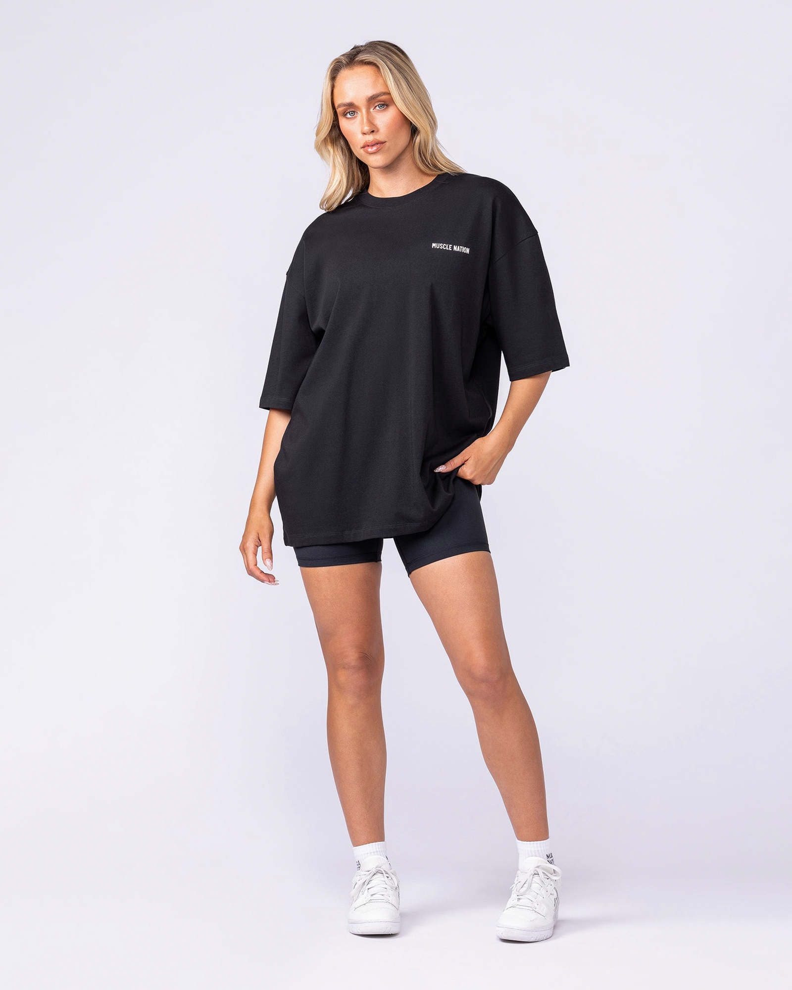 Pegasus Oversized Tee - Black