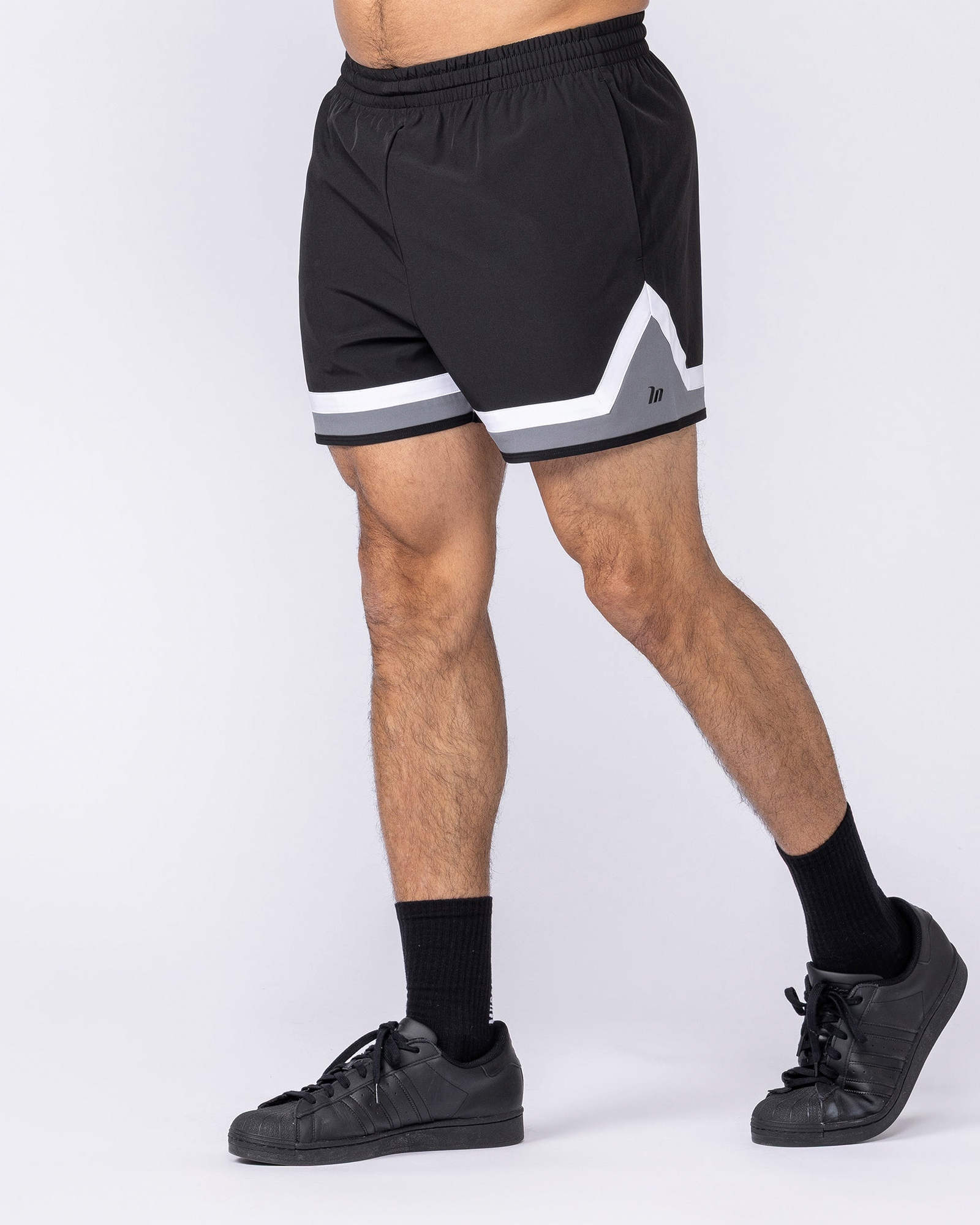 Player 4" Active Shorts - Black / Tornado