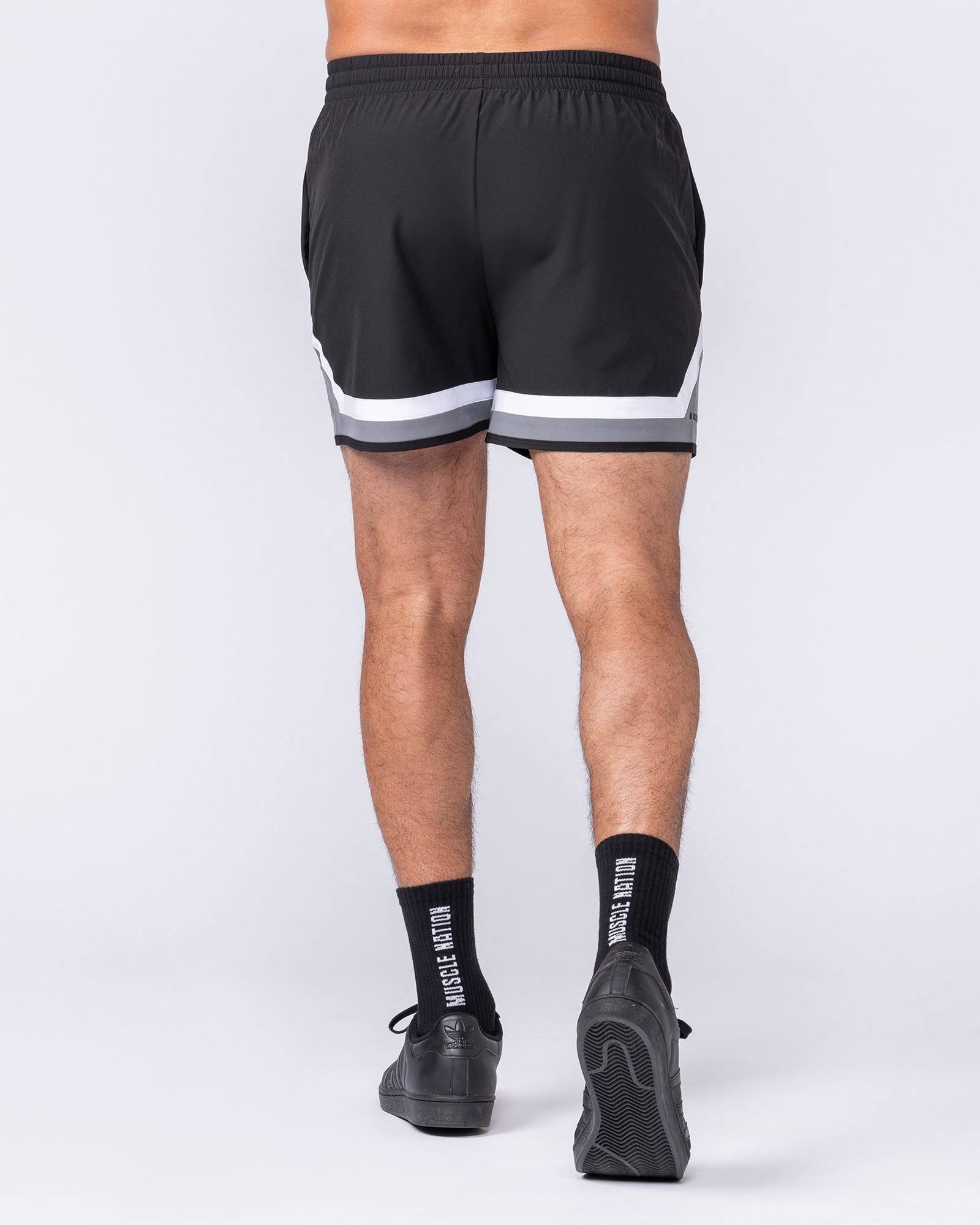 Player 4" Active Shorts - Black / Tornado