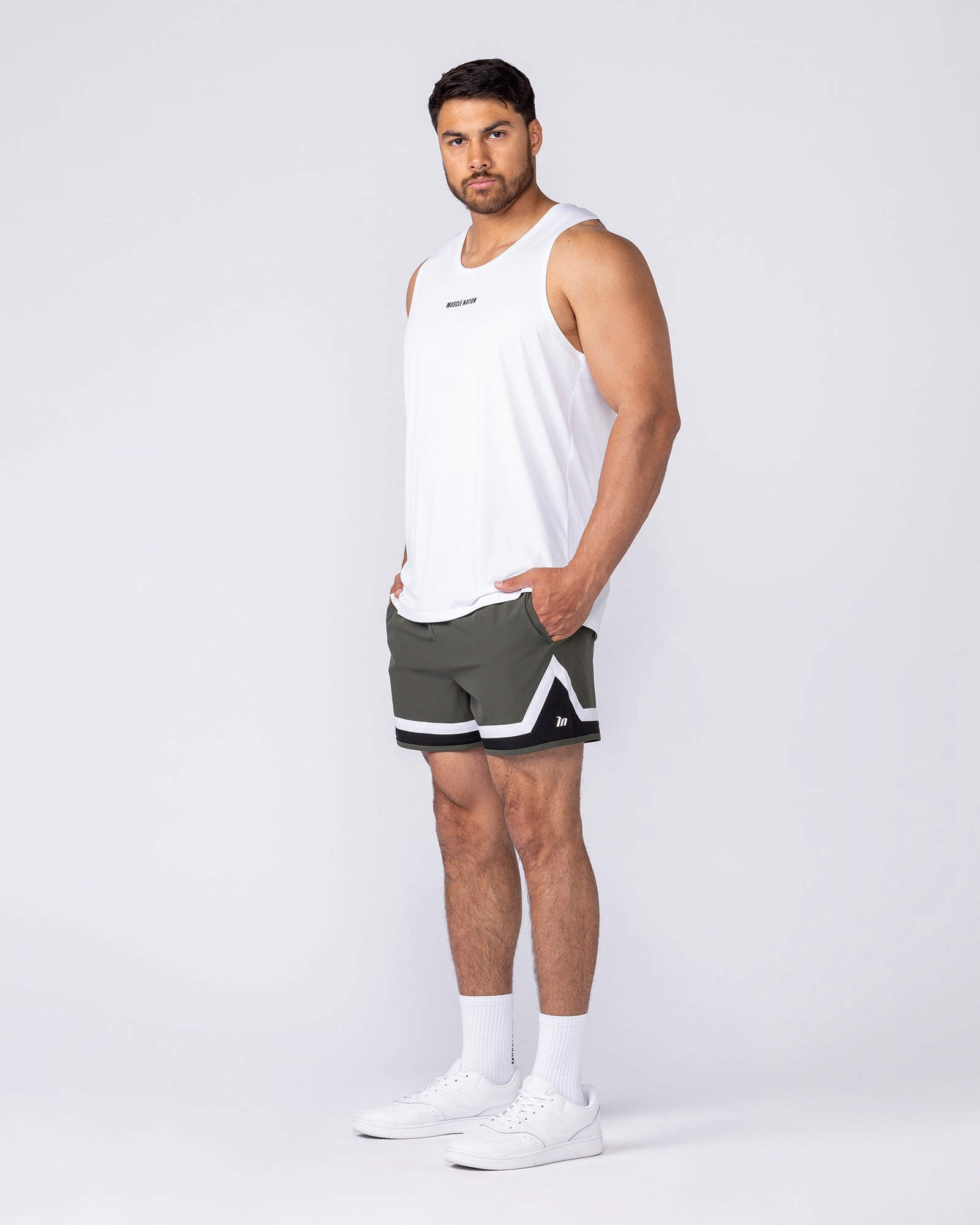 Player 4" Active Shorts - Dark Khaki