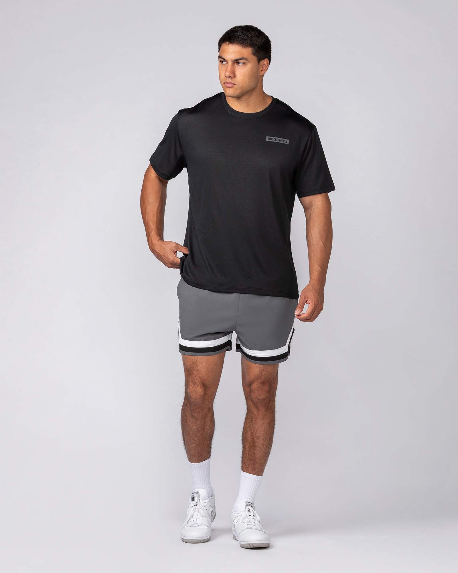 Player 4" Active Shorts - Gunmetal