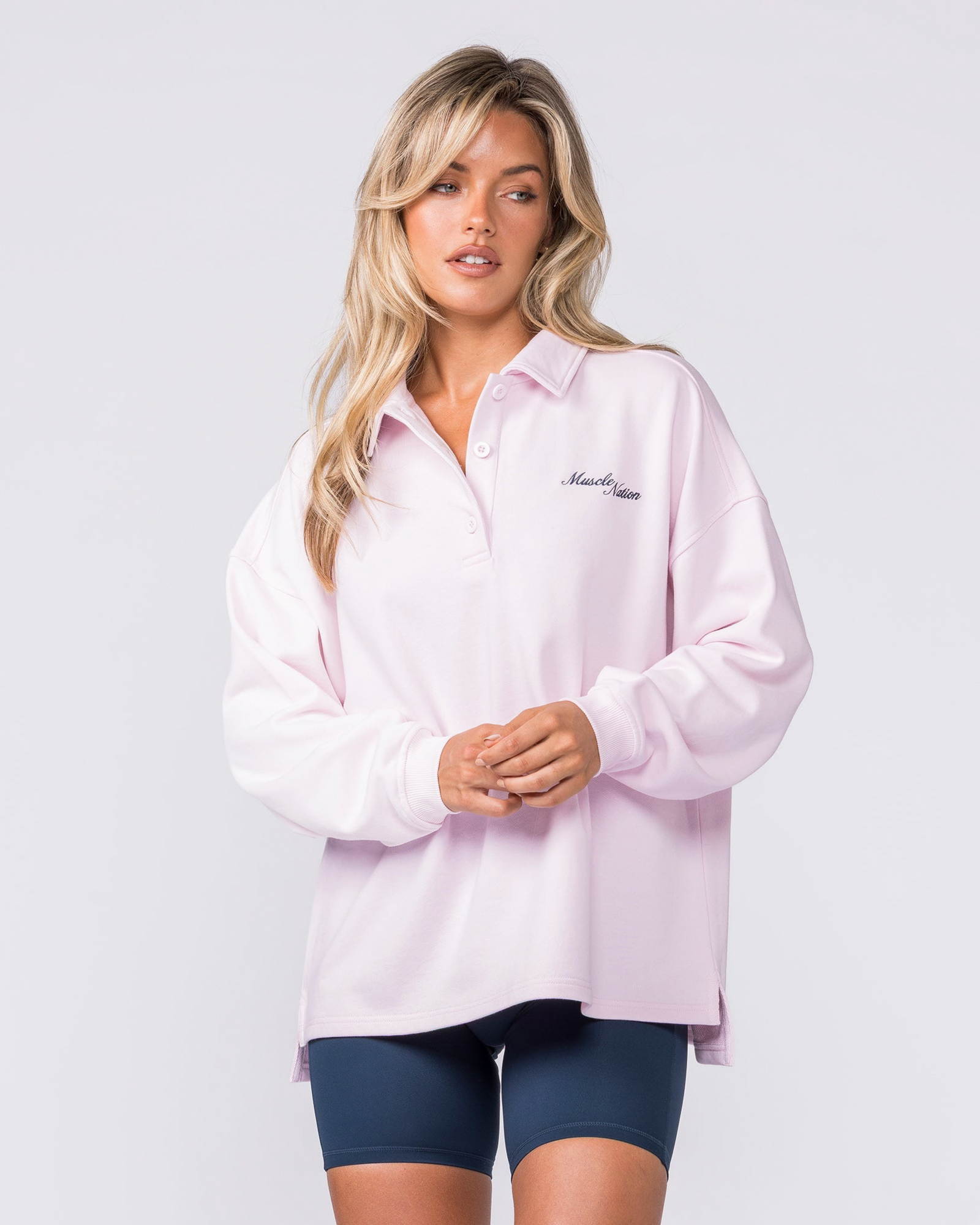 Polo Relaxed Pullover - Babydoll