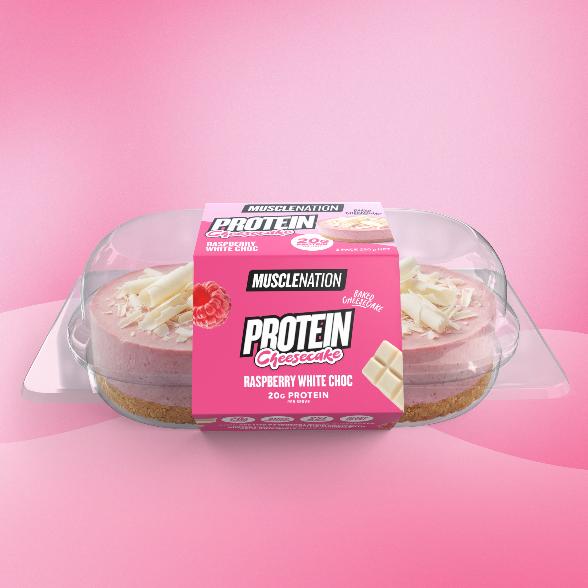 Protein Cheesecake - Raspberry White Chocolate
