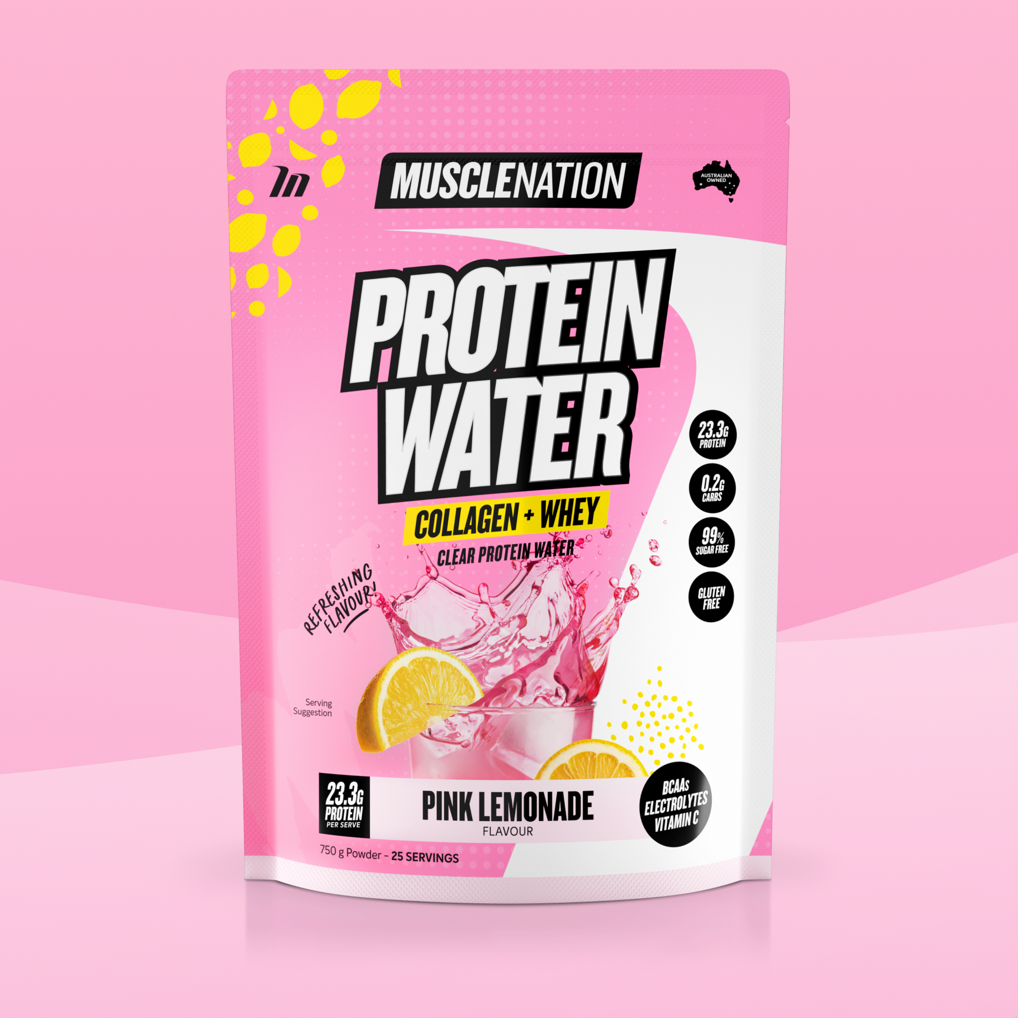 PROTEIN WATER - Pink Lemonade - 25 serves