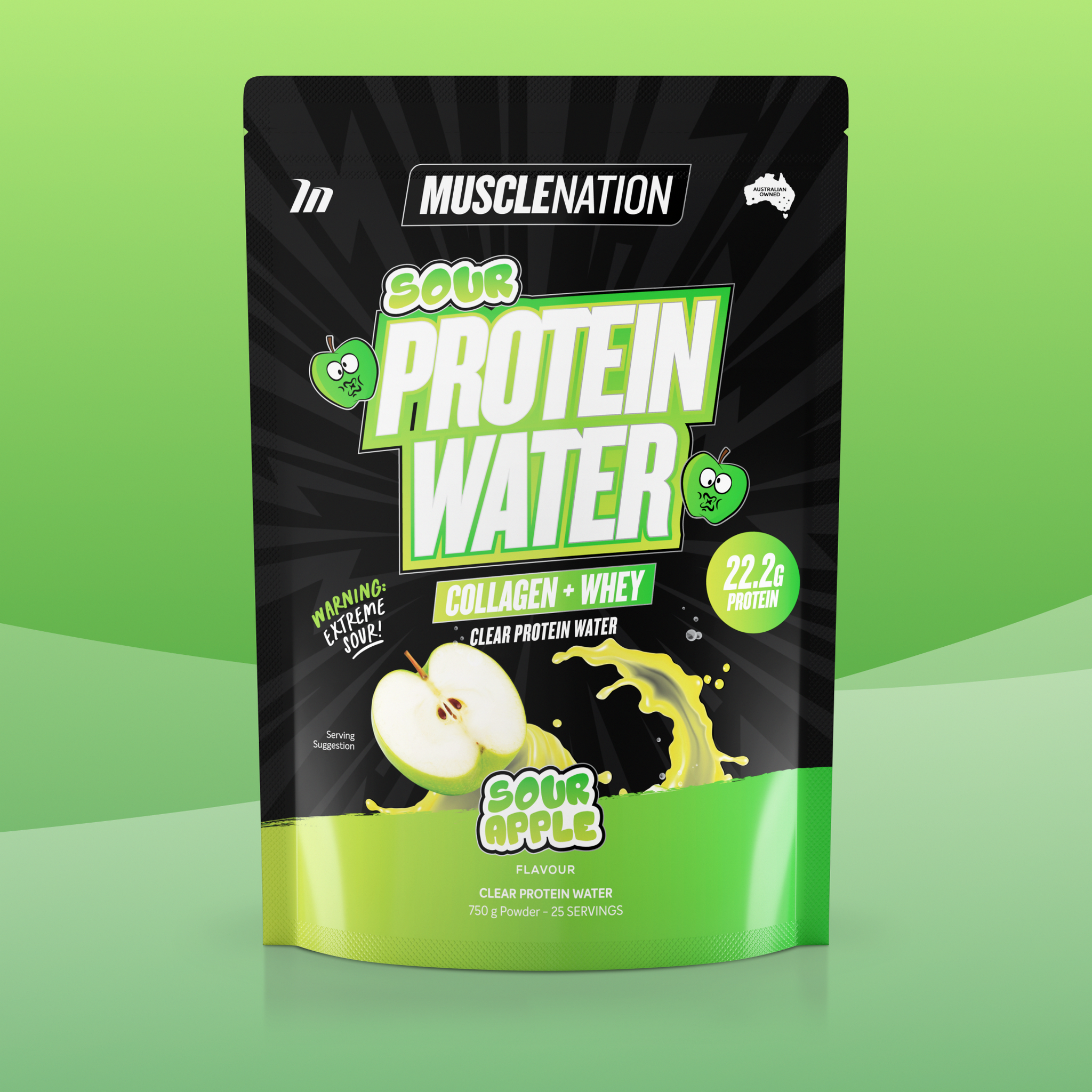 PROTEIN WATER - Sour Apple - 25 serves