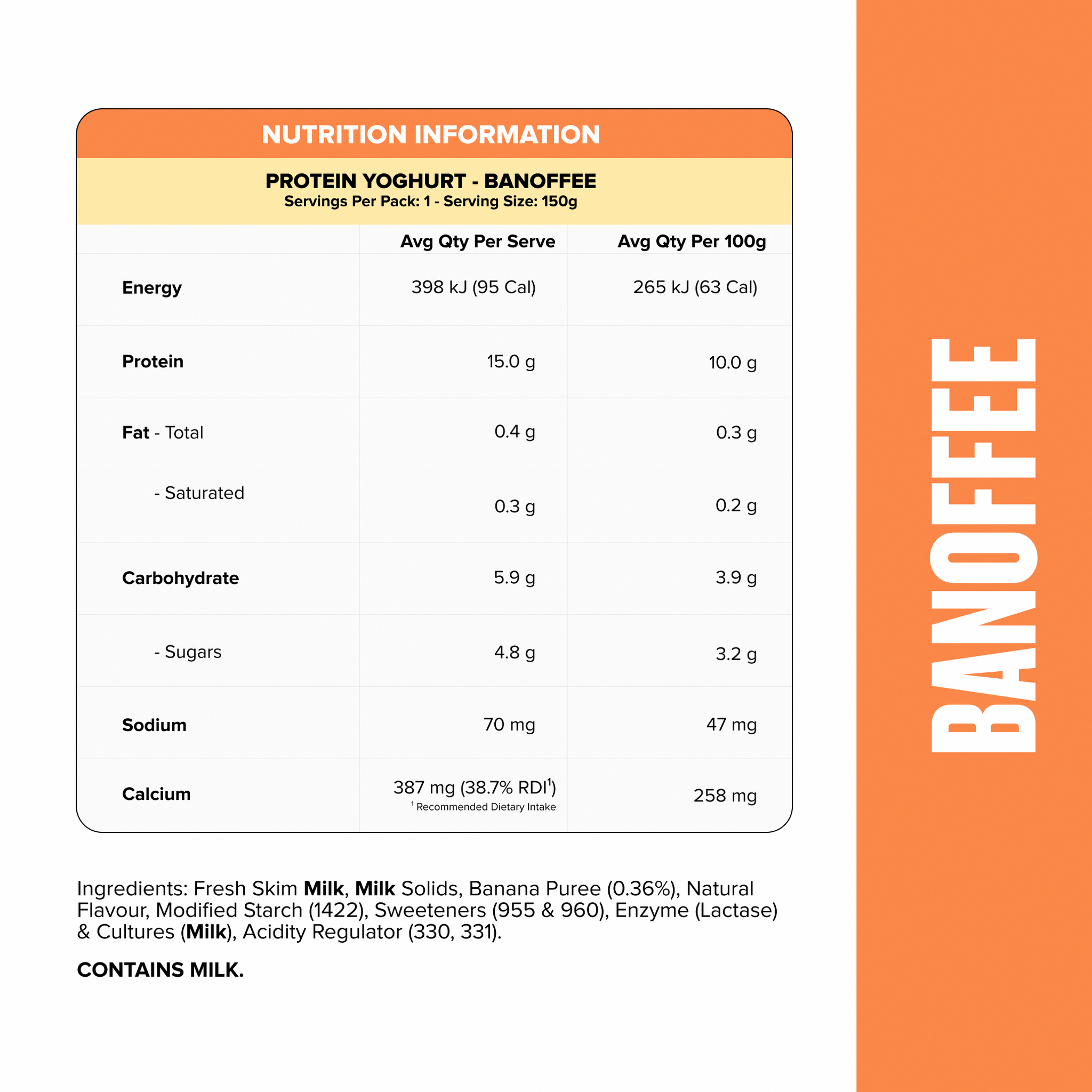PROTEIN YOGHURT - Banoffee Pouch