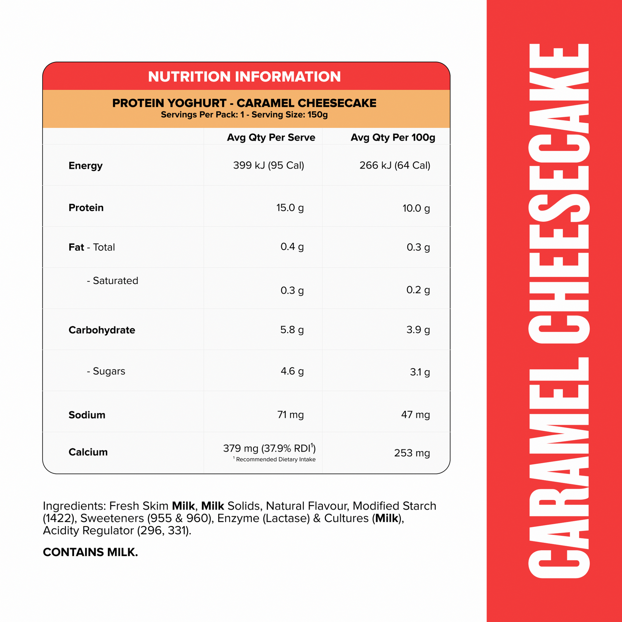 PROTEIN YOGHURT - CHOCLT - Caramel Cheesecake Pouch