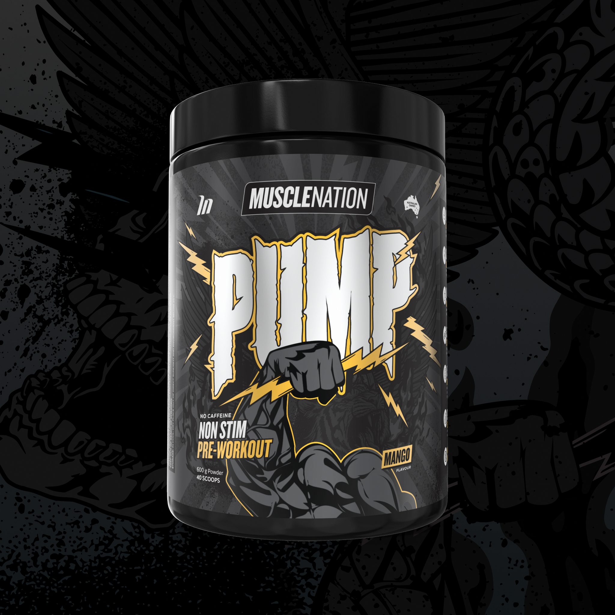 PUMP Pre-Workout Caffeine Free - Mango - 40 serves