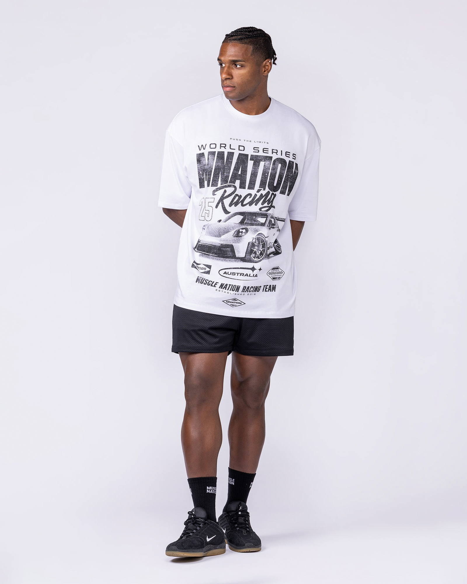 Push The Limits Oversized Tee - White