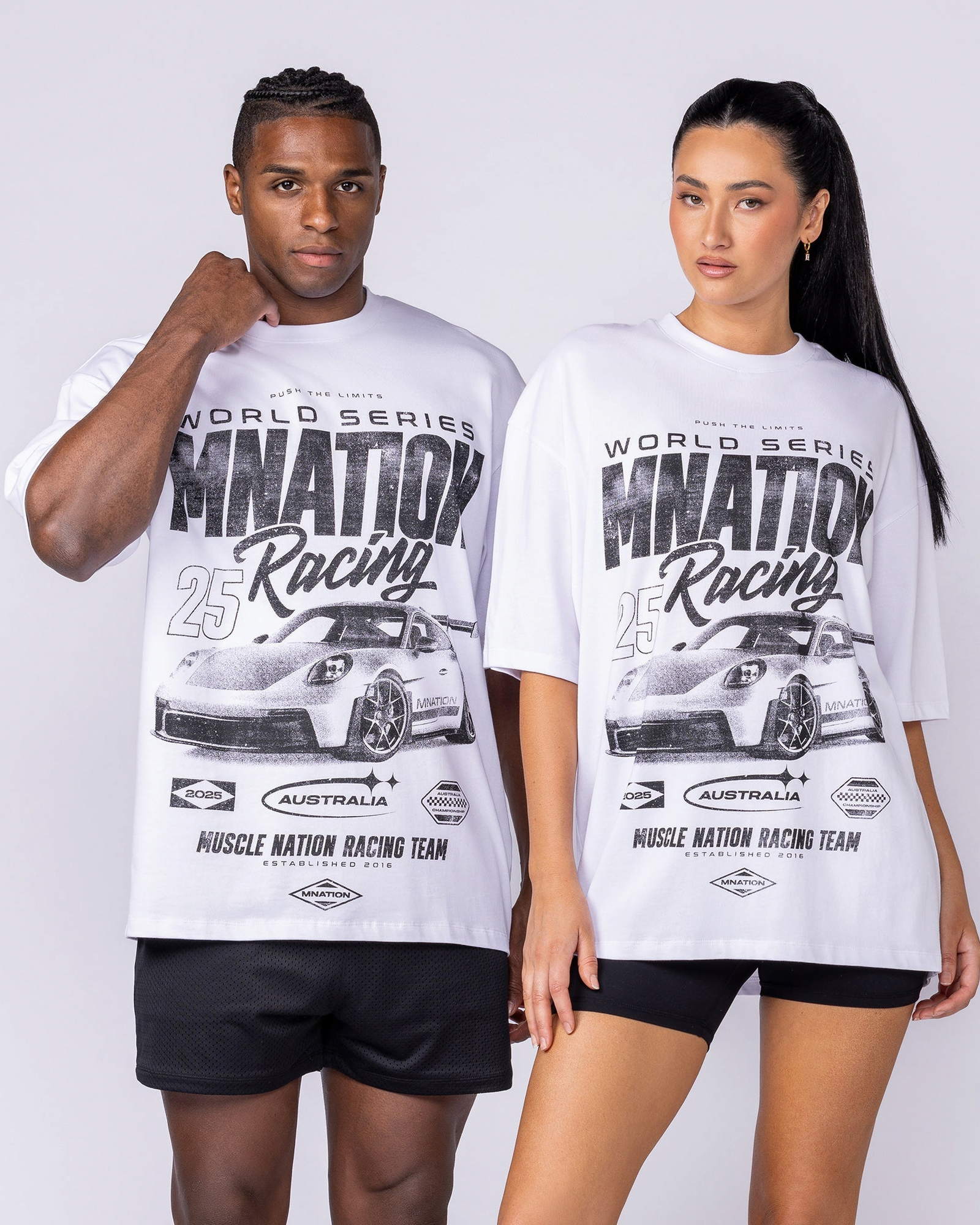 Push The Limits Oversized Tee - White
