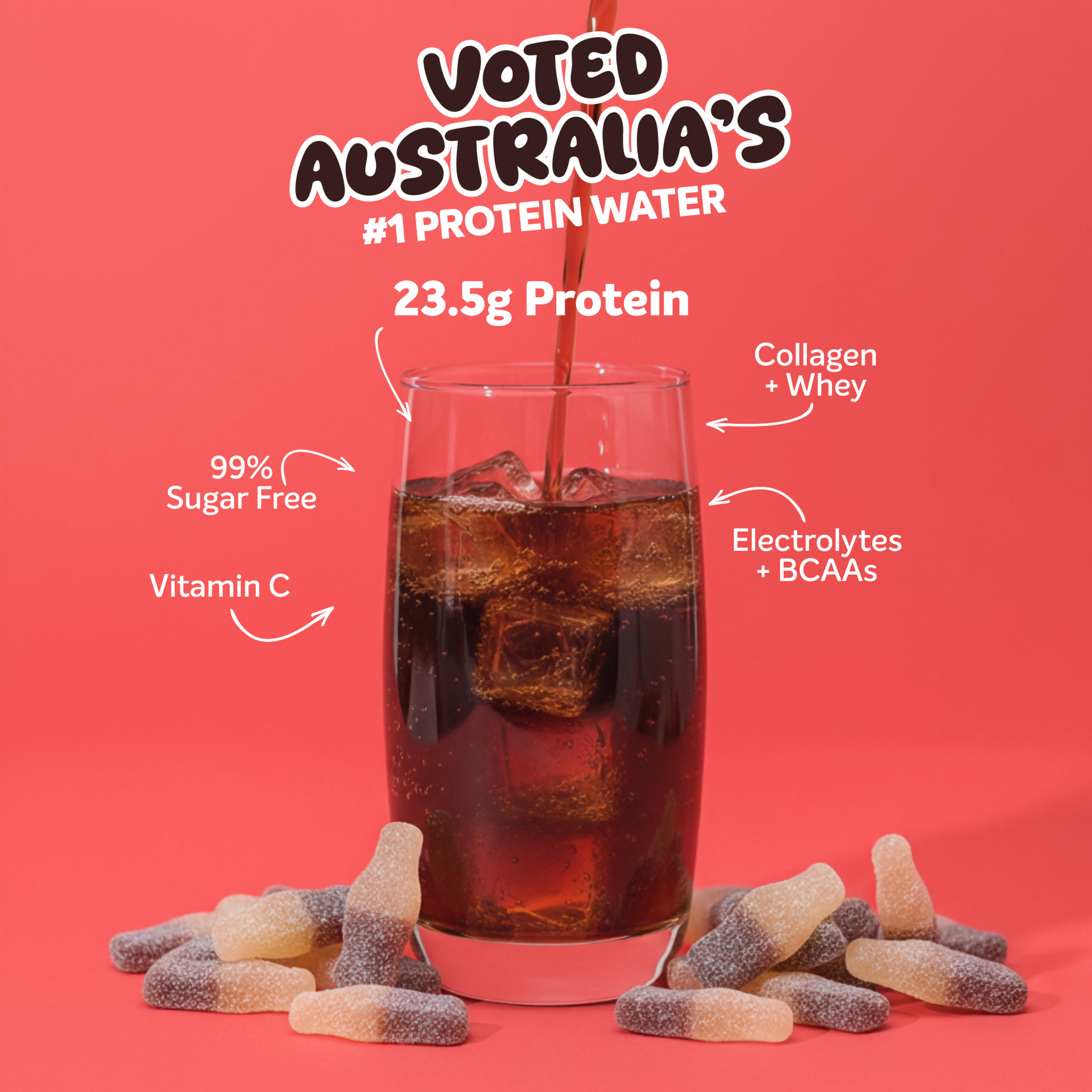 PROTEIN WATER - Sour Cola - 25 serves