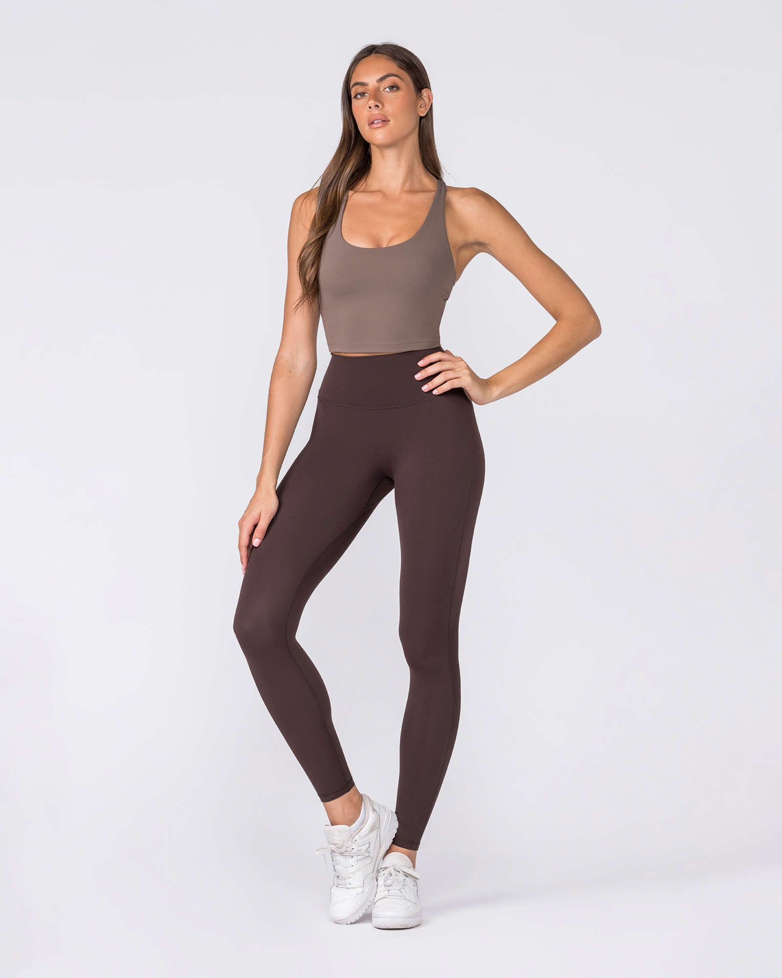 Racer Bra Tank - Taupe
