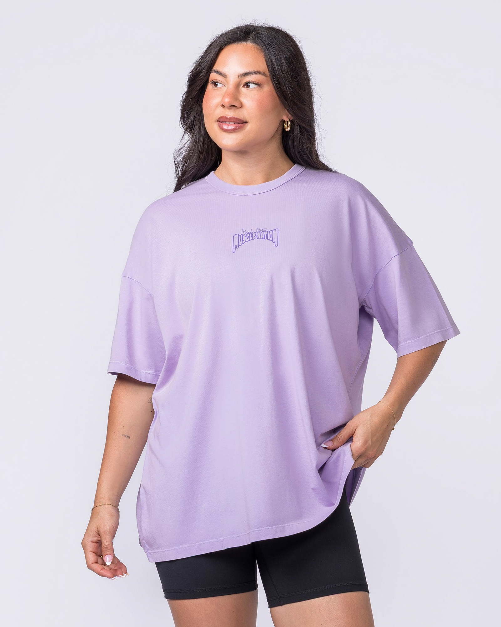 Rated R Oversized Vintage Tee - Washed Lavender