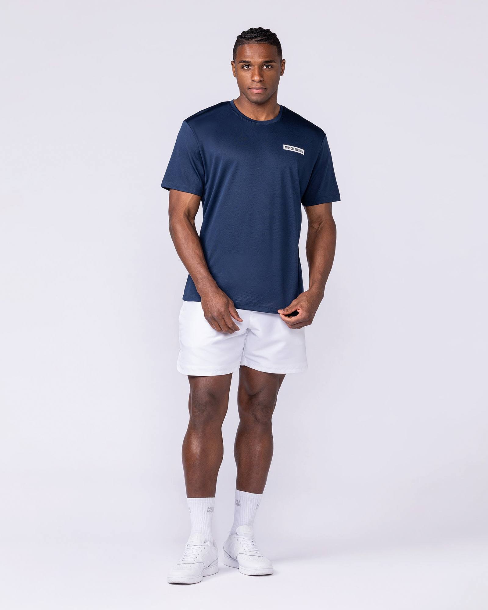 Relaxed Active Tee - Navy
