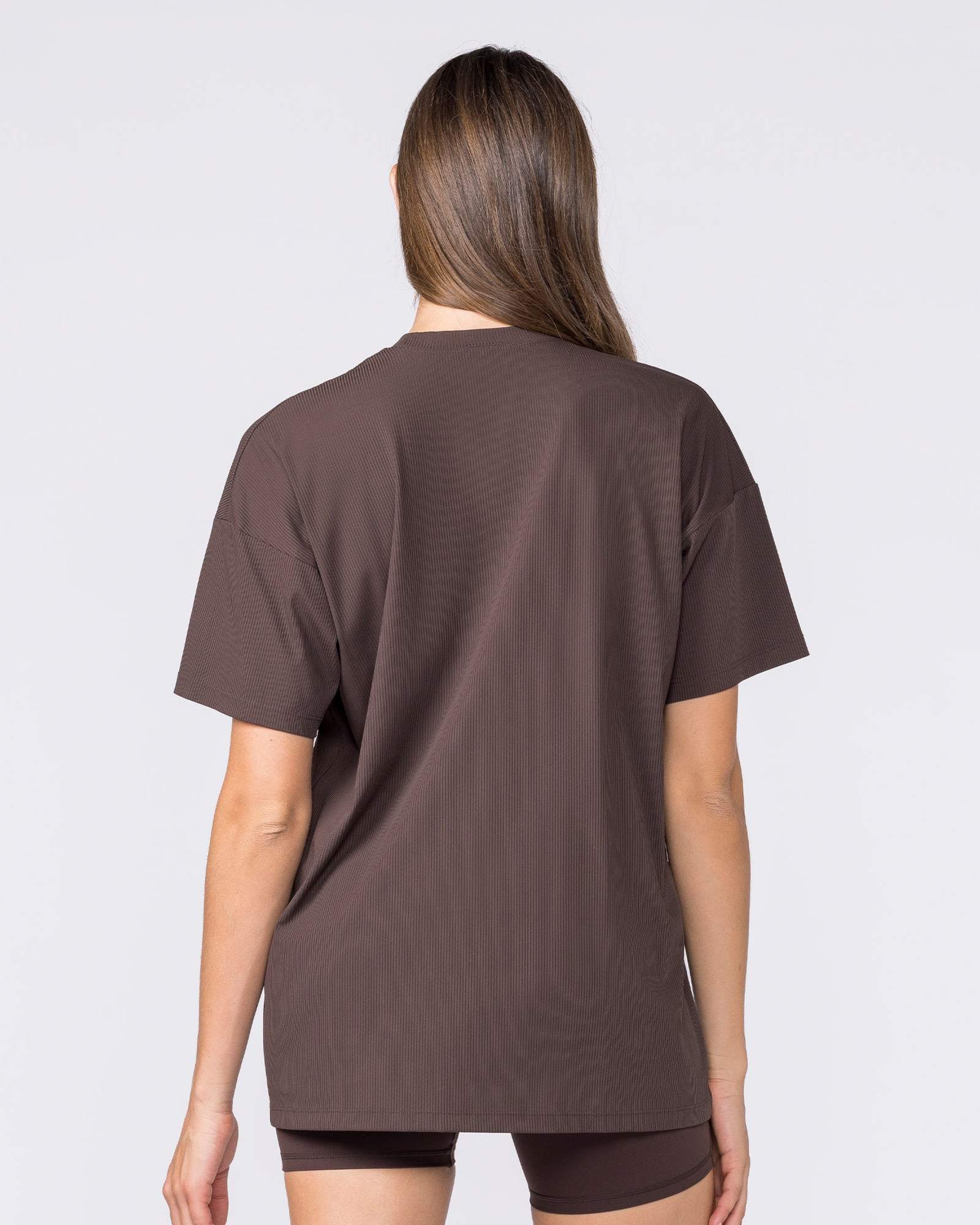 Relaxed Rib Training Tee - Cocoa