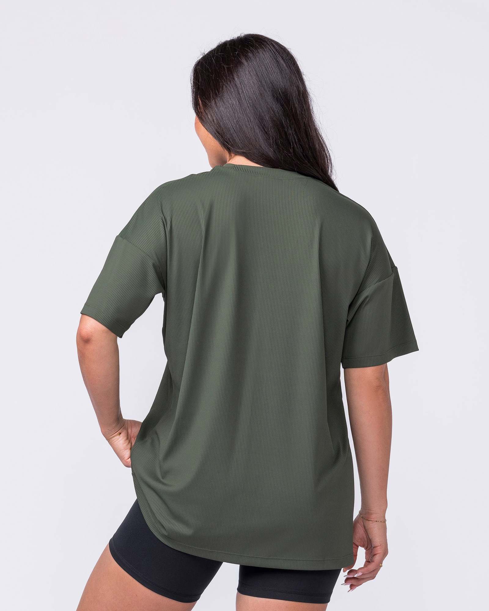 Relaxed Rib Training Tee - Dark Eucalyptus