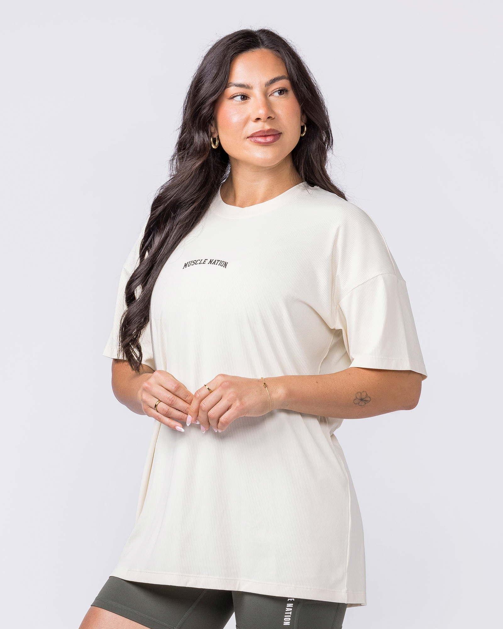 Relaxed Rib Training Tee - Dew