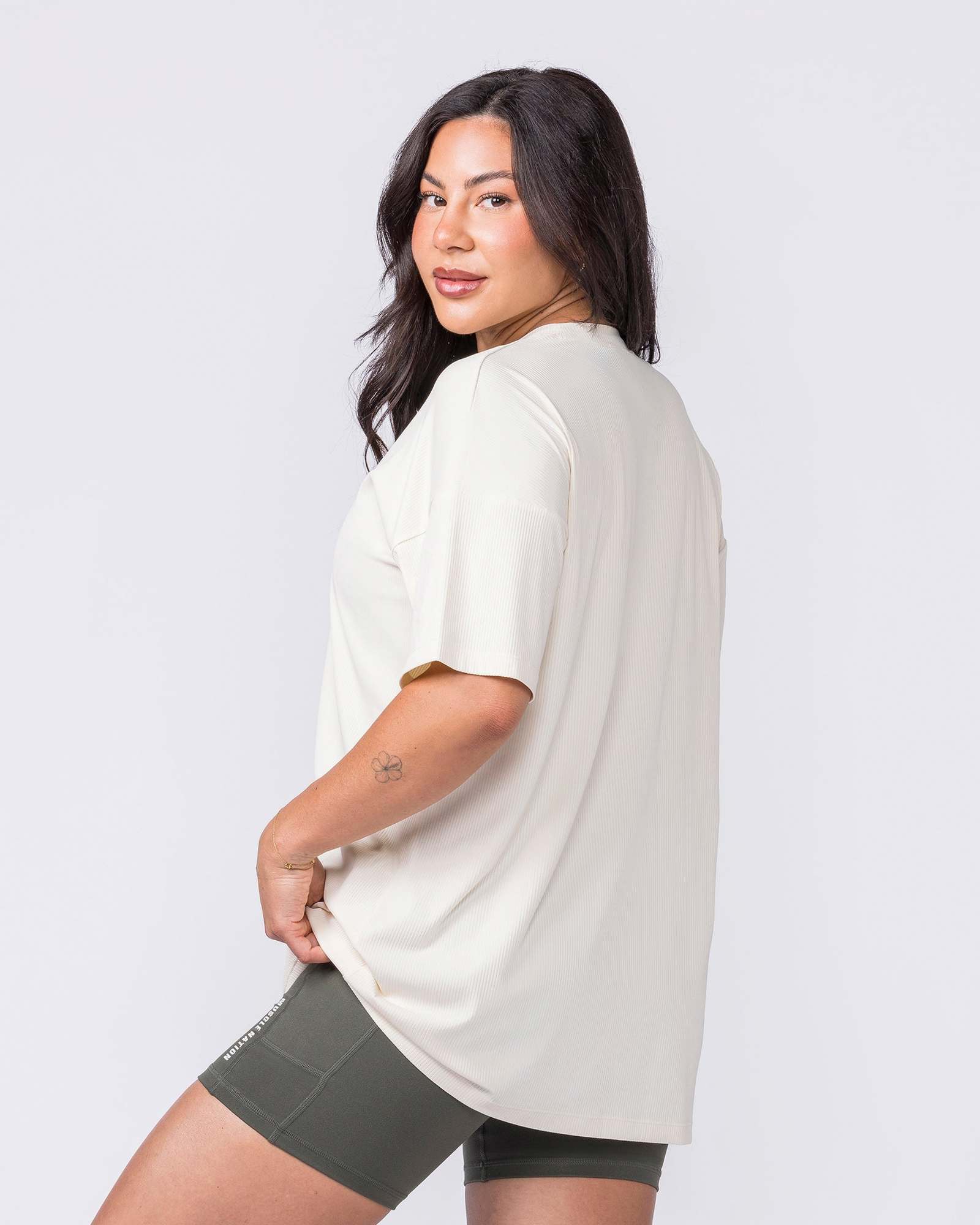 Relaxed Rib Training Tee - Dew