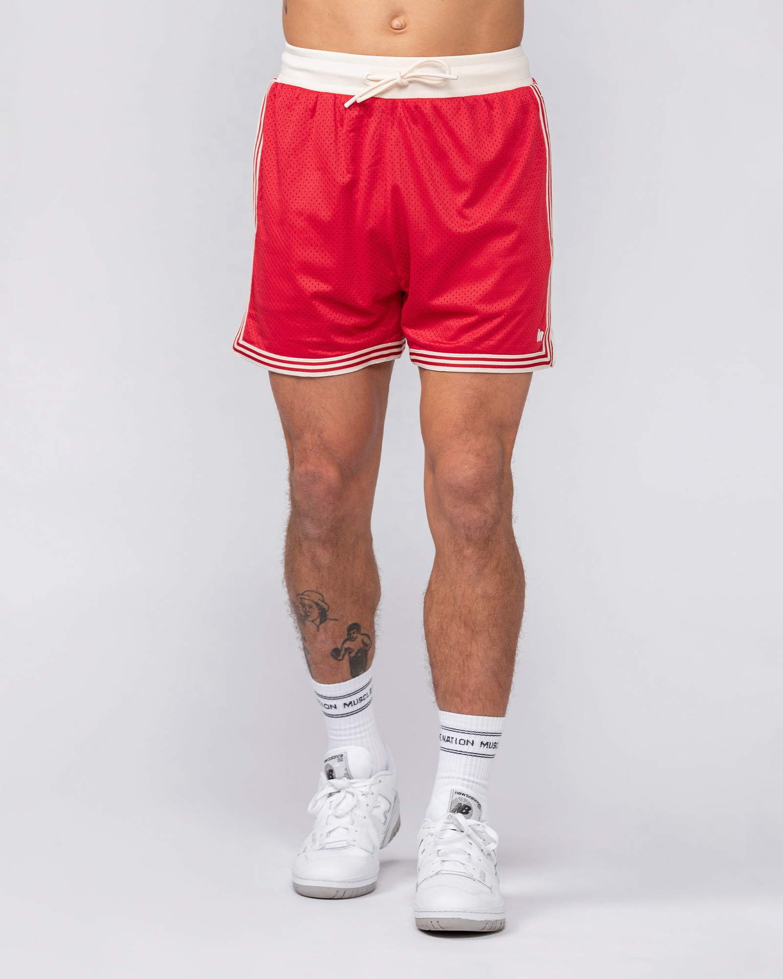 Retro Mesh Training 4" Shorts - Urban Red