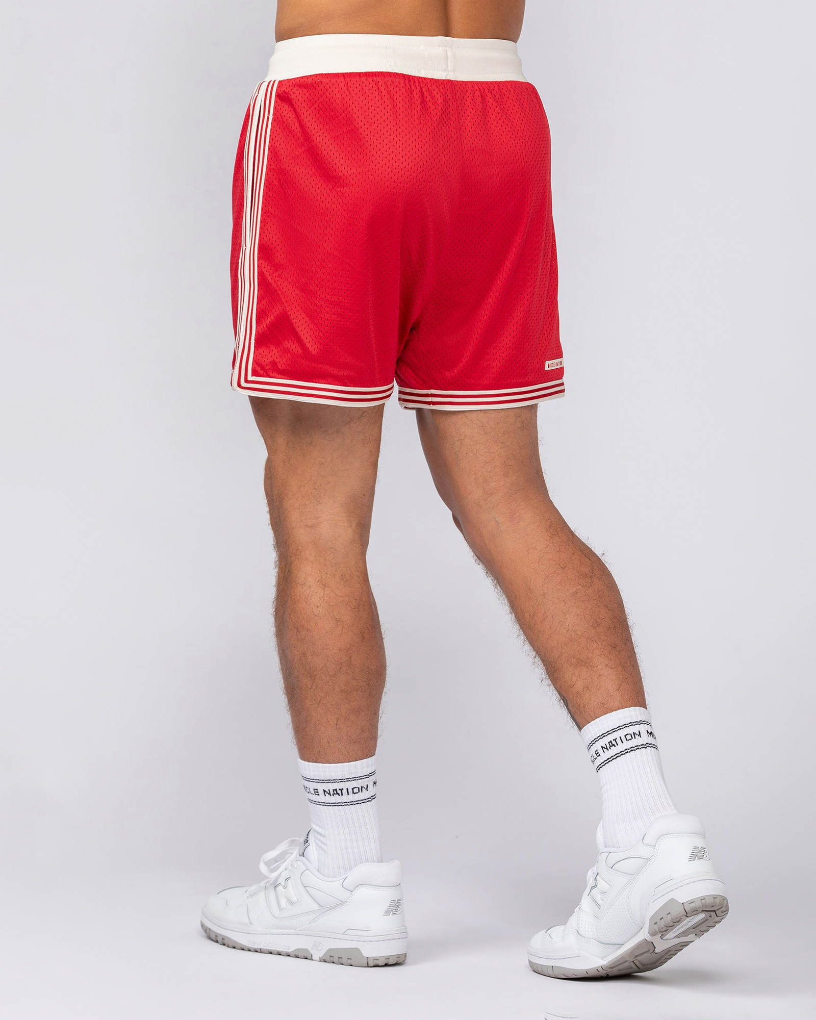 Retro Mesh Training 4" Shorts - Urban Red