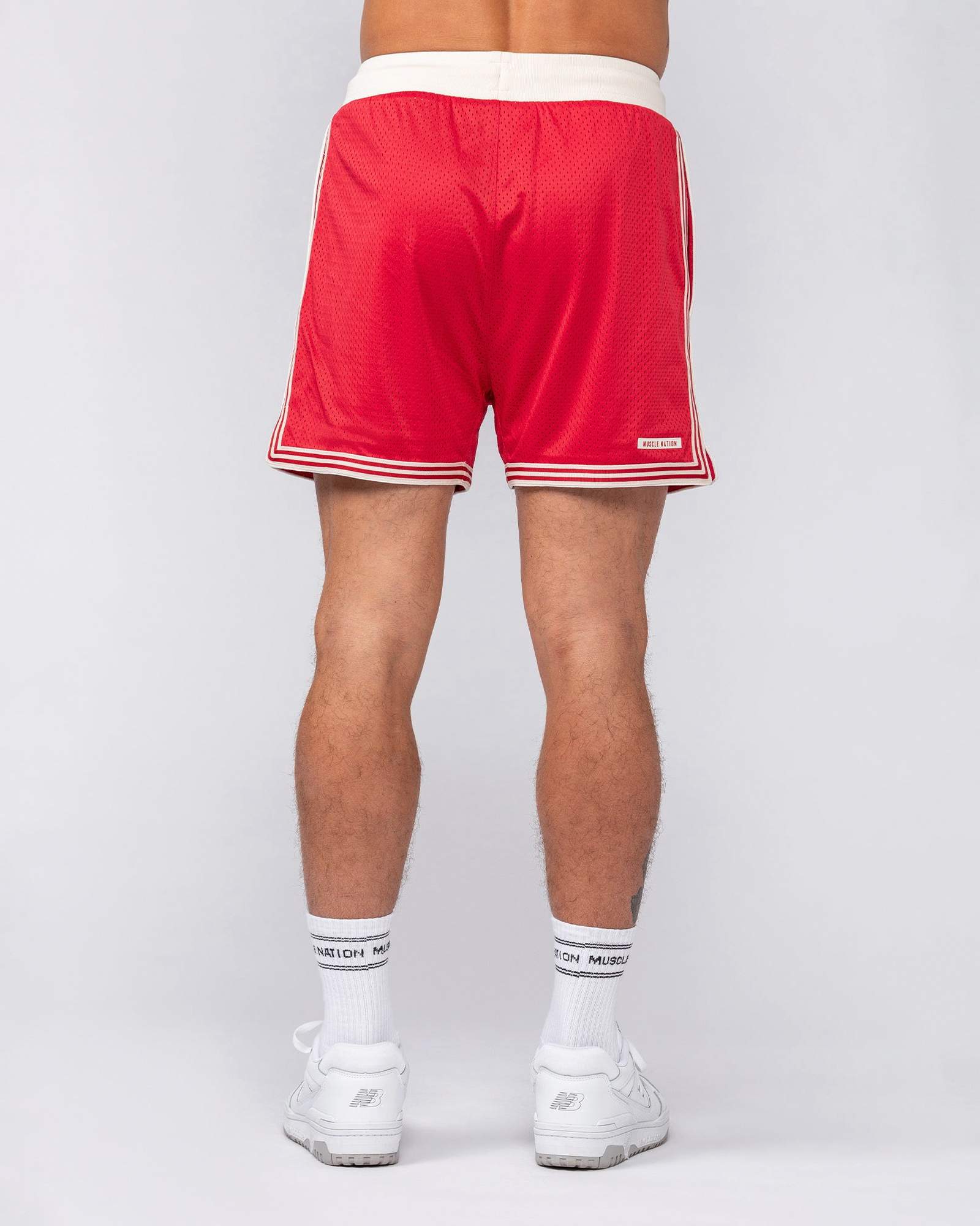 Retro Mesh Training 4" Shorts - Urban Red