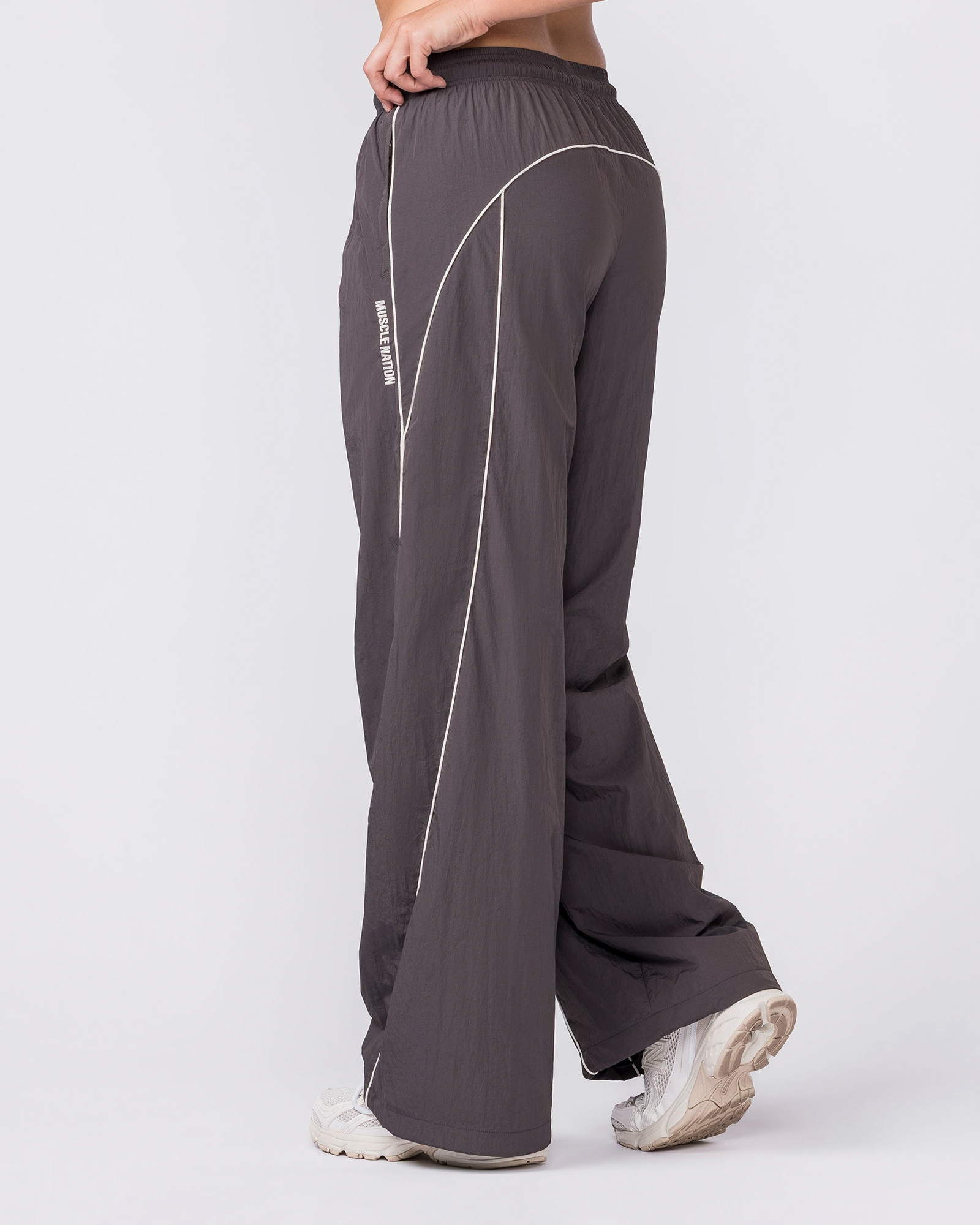 Revival Straight Leg Track Pants - Slate