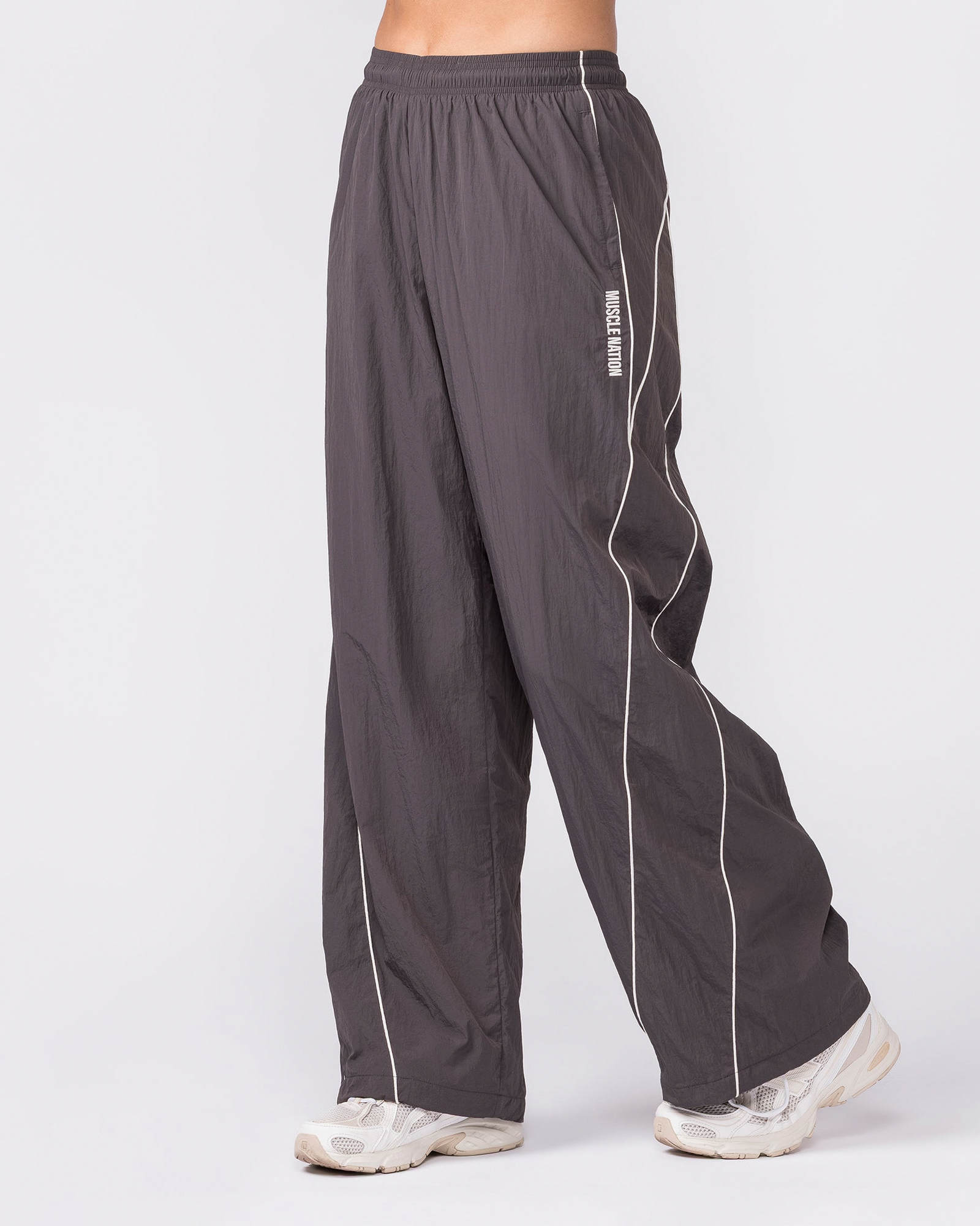 Revival Straight Leg Track Pants - Slate