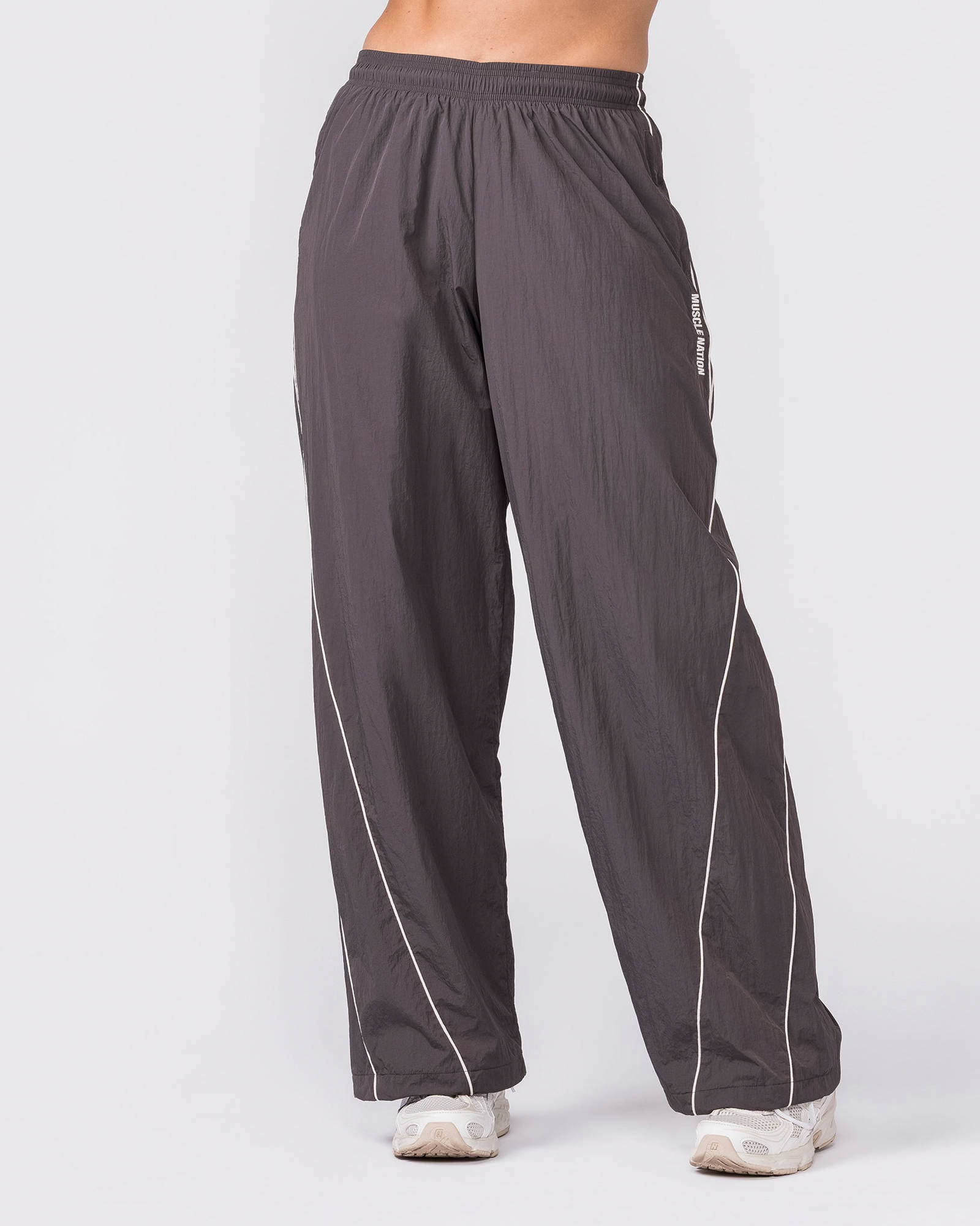 Revival Straight Leg Track Pants - Slate