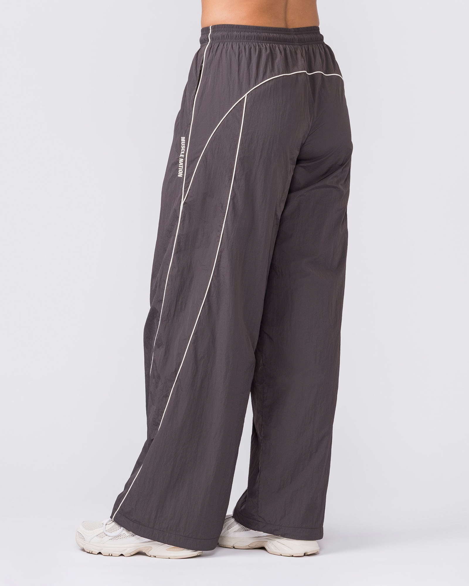 Revival Straight Leg Track Pants - Slate