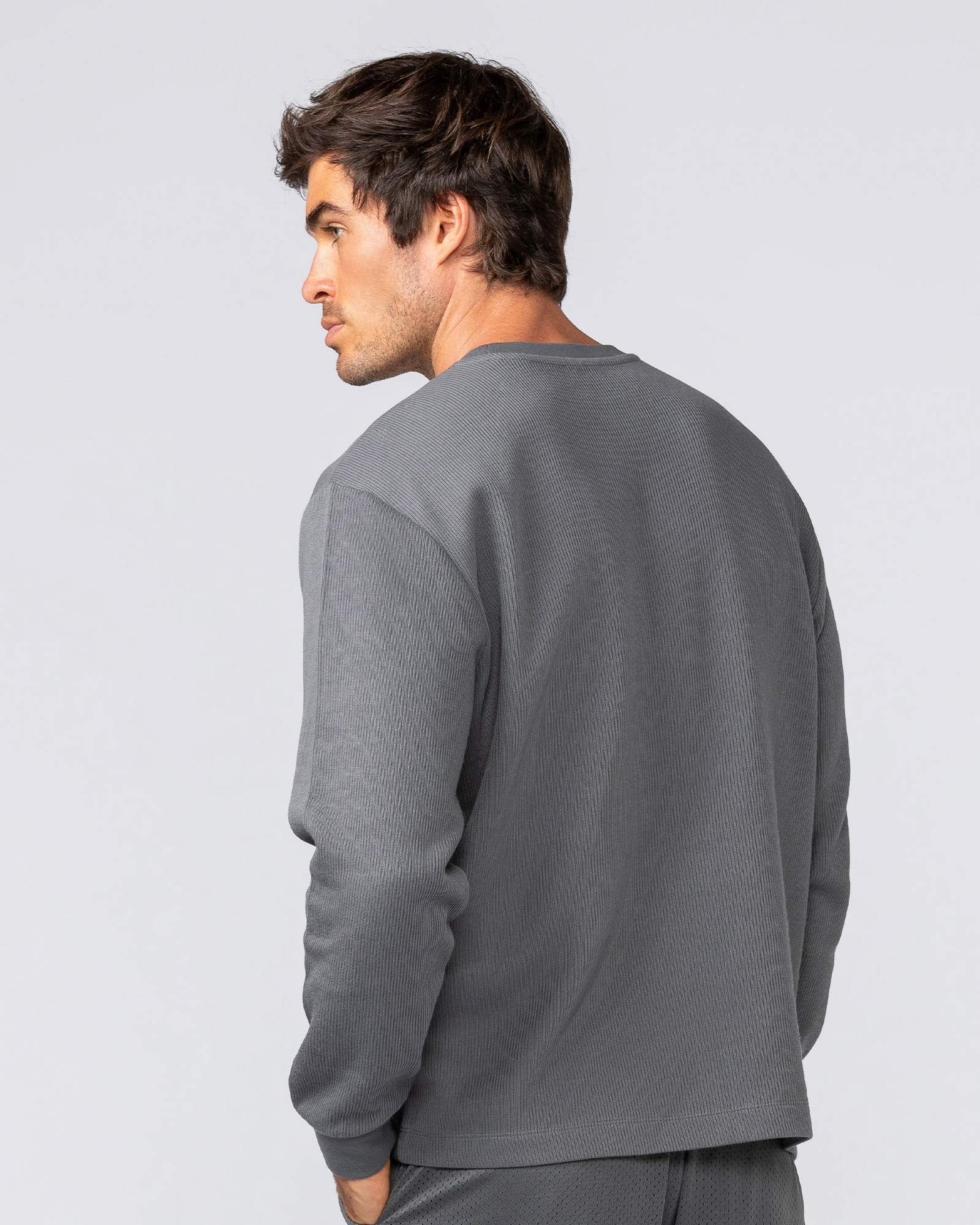 Rib Long Sleeve Tee - Tornado