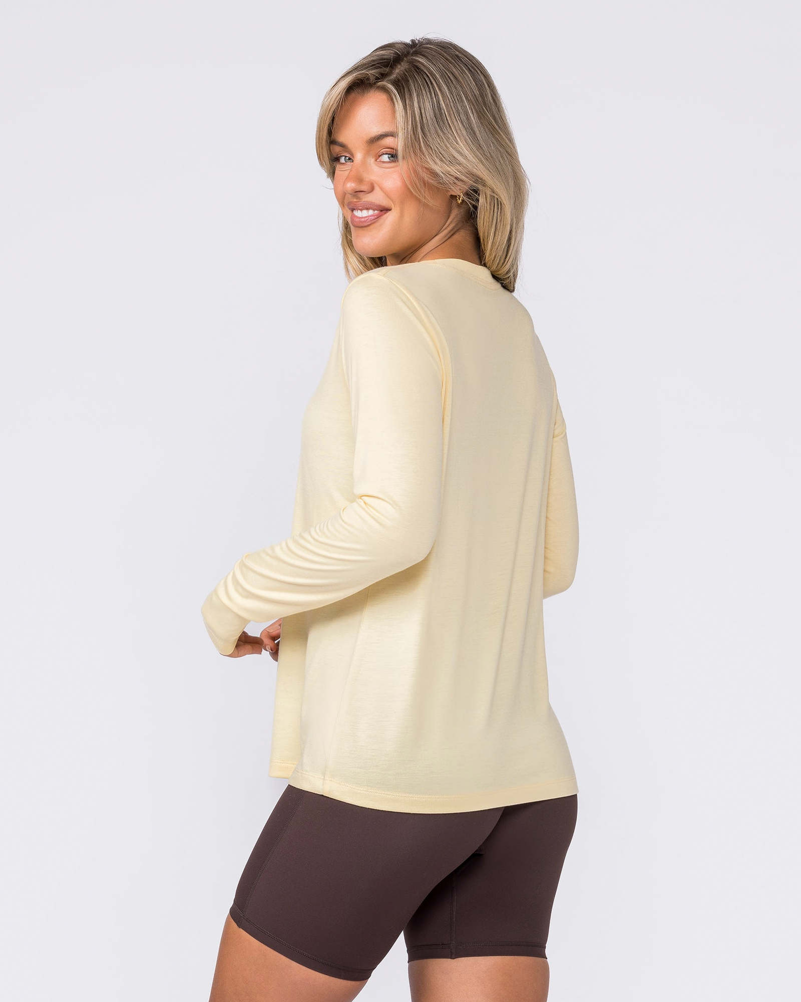 Routine Long Sleeve Top - Panna Cotta