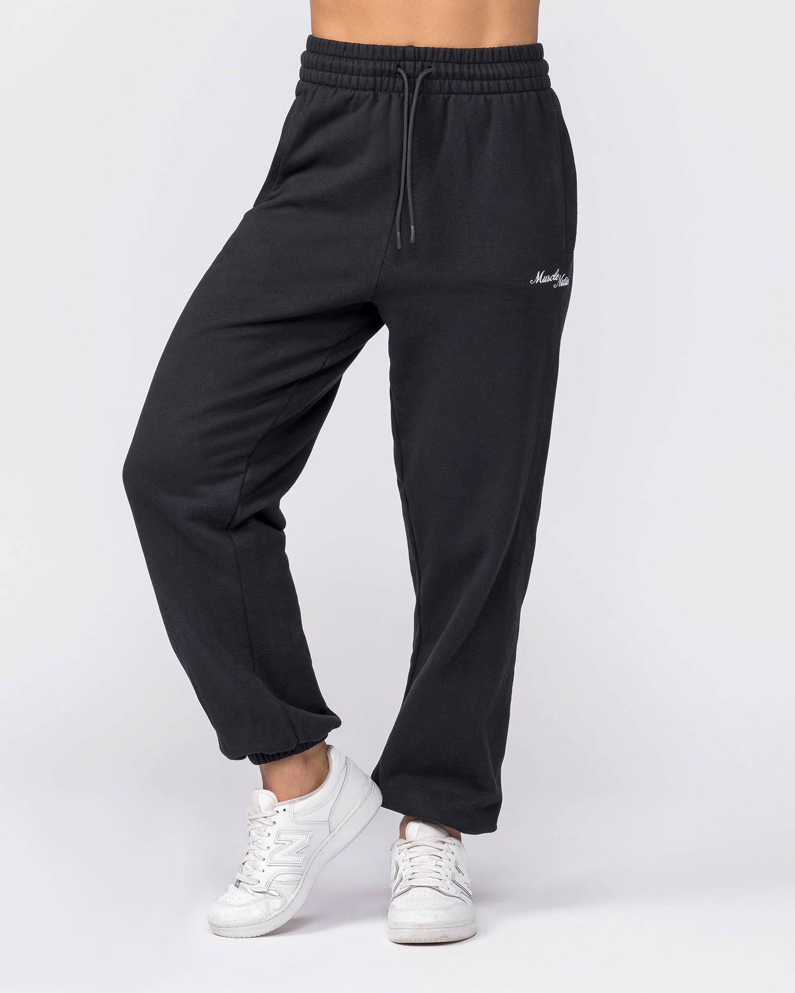 Routine Slouchy Trackies - Black
