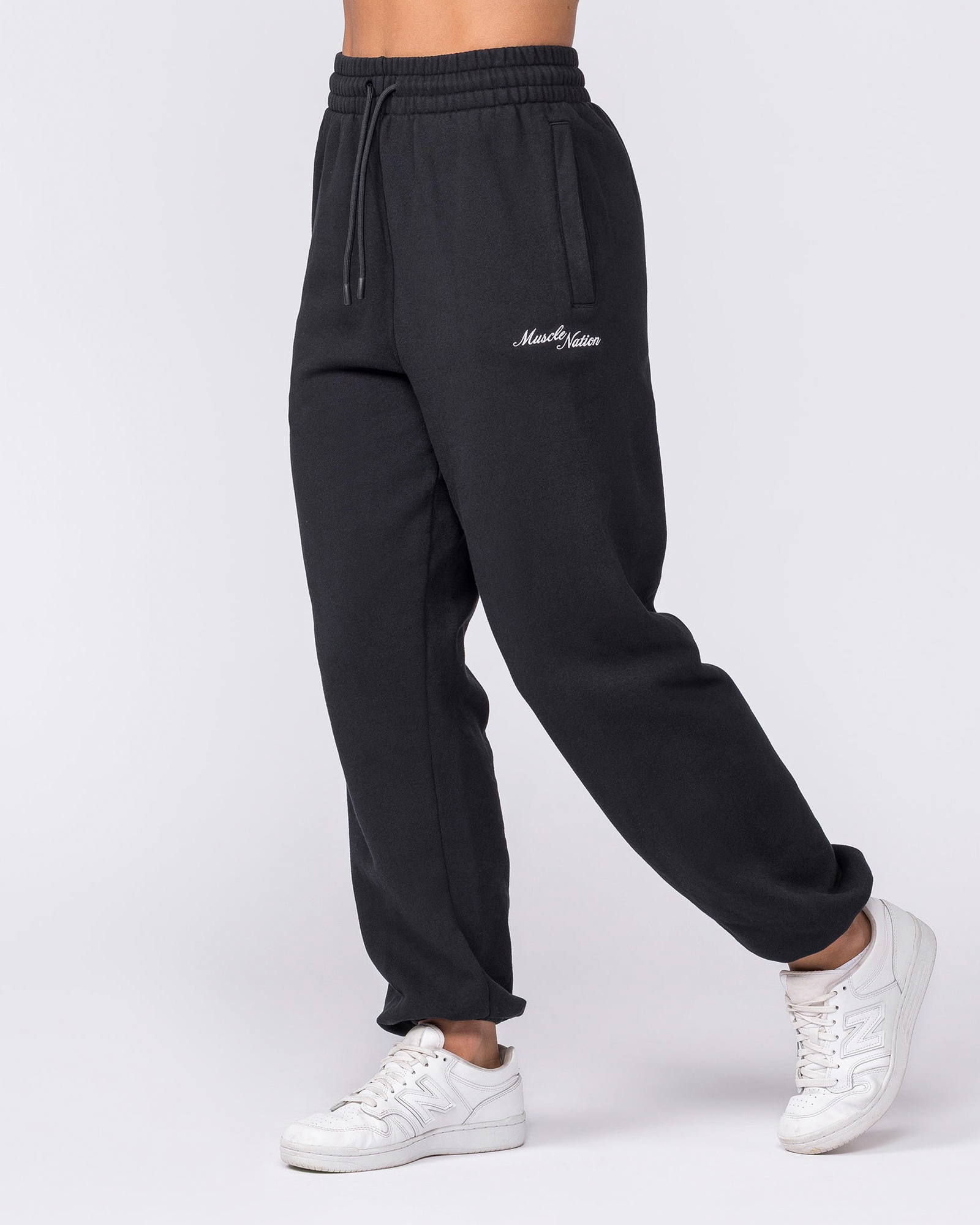 Routine Slouchy Trackies - Black