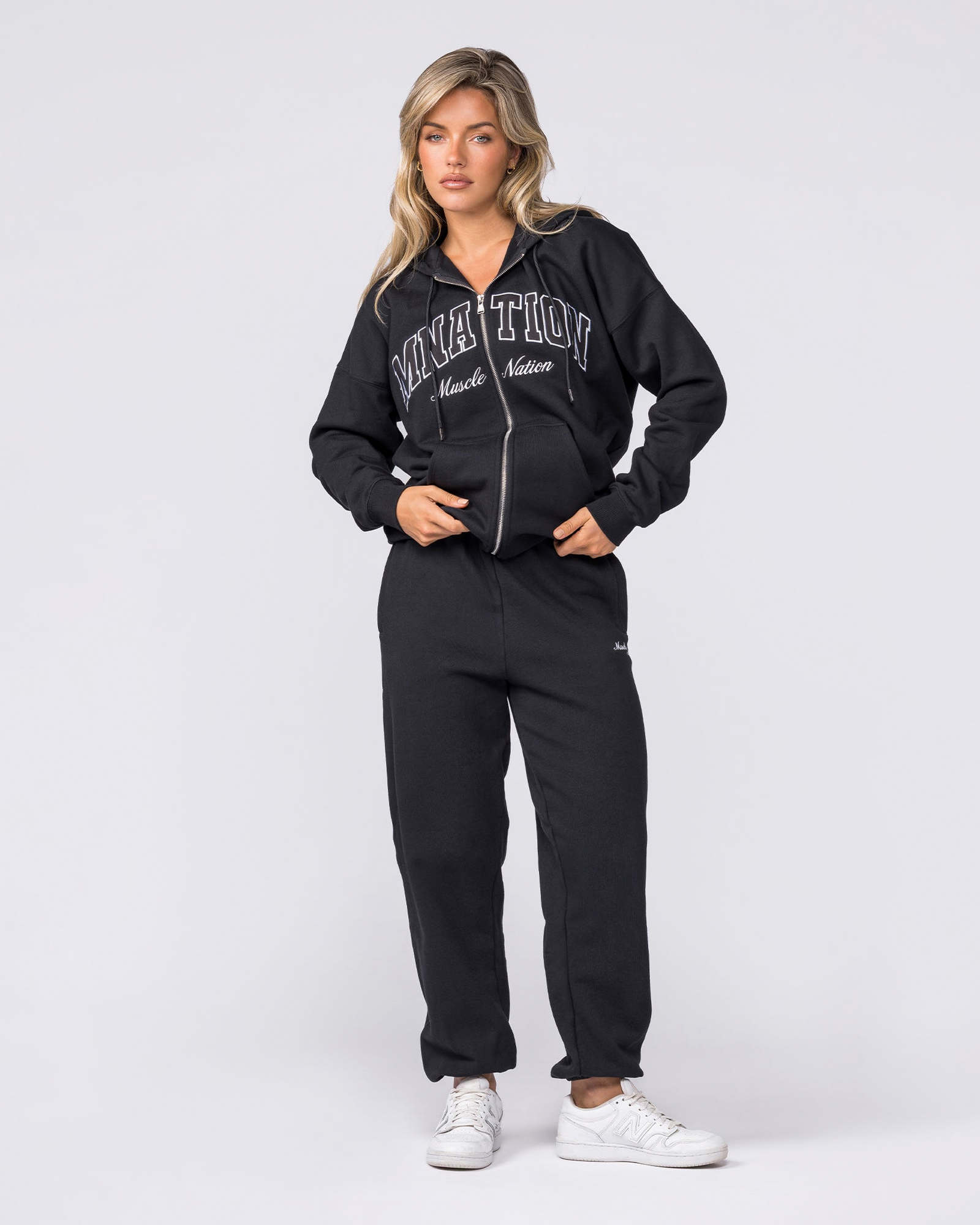 Routine Slouchy Trackies - Black
