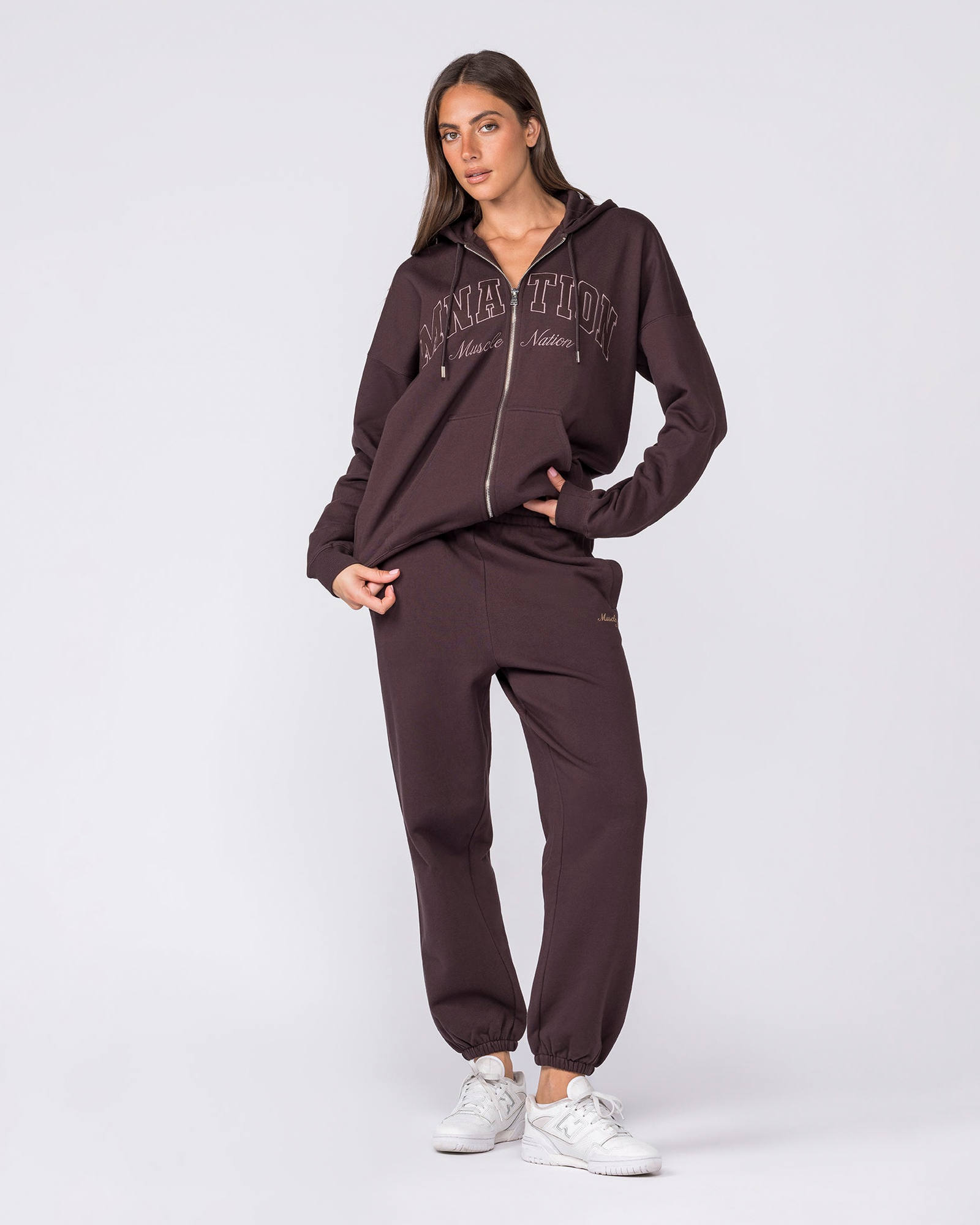 Routine Slouchy Trackies - Cocoa