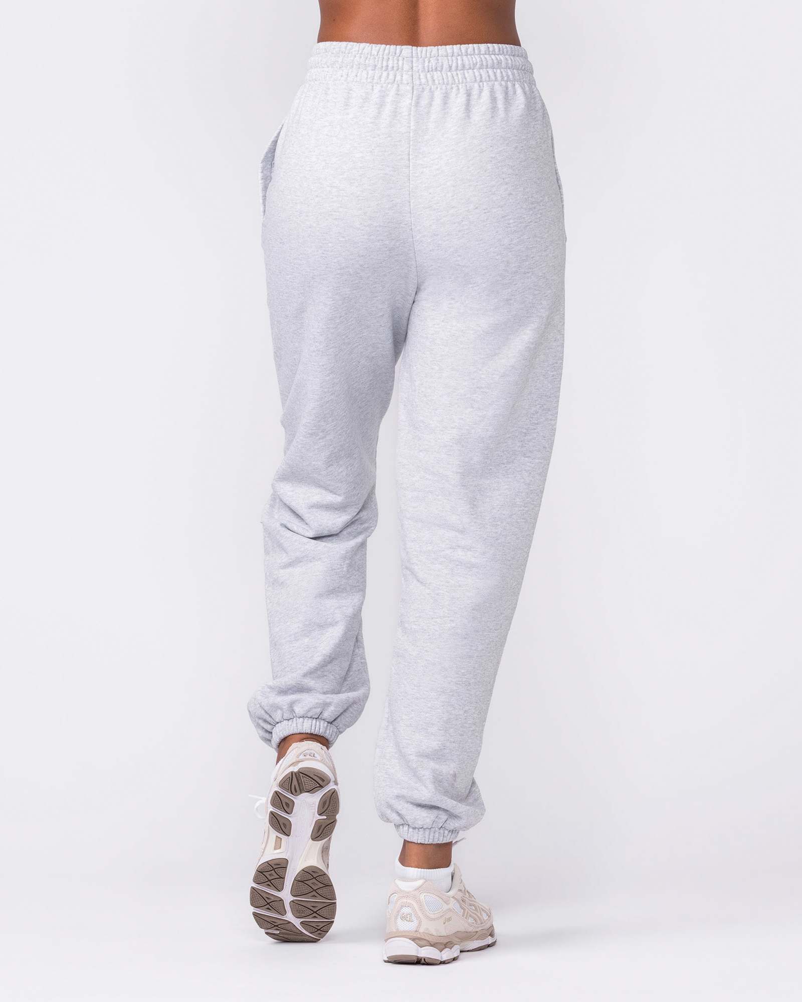 Routine Slouchy Trackies - Light Grey Marl