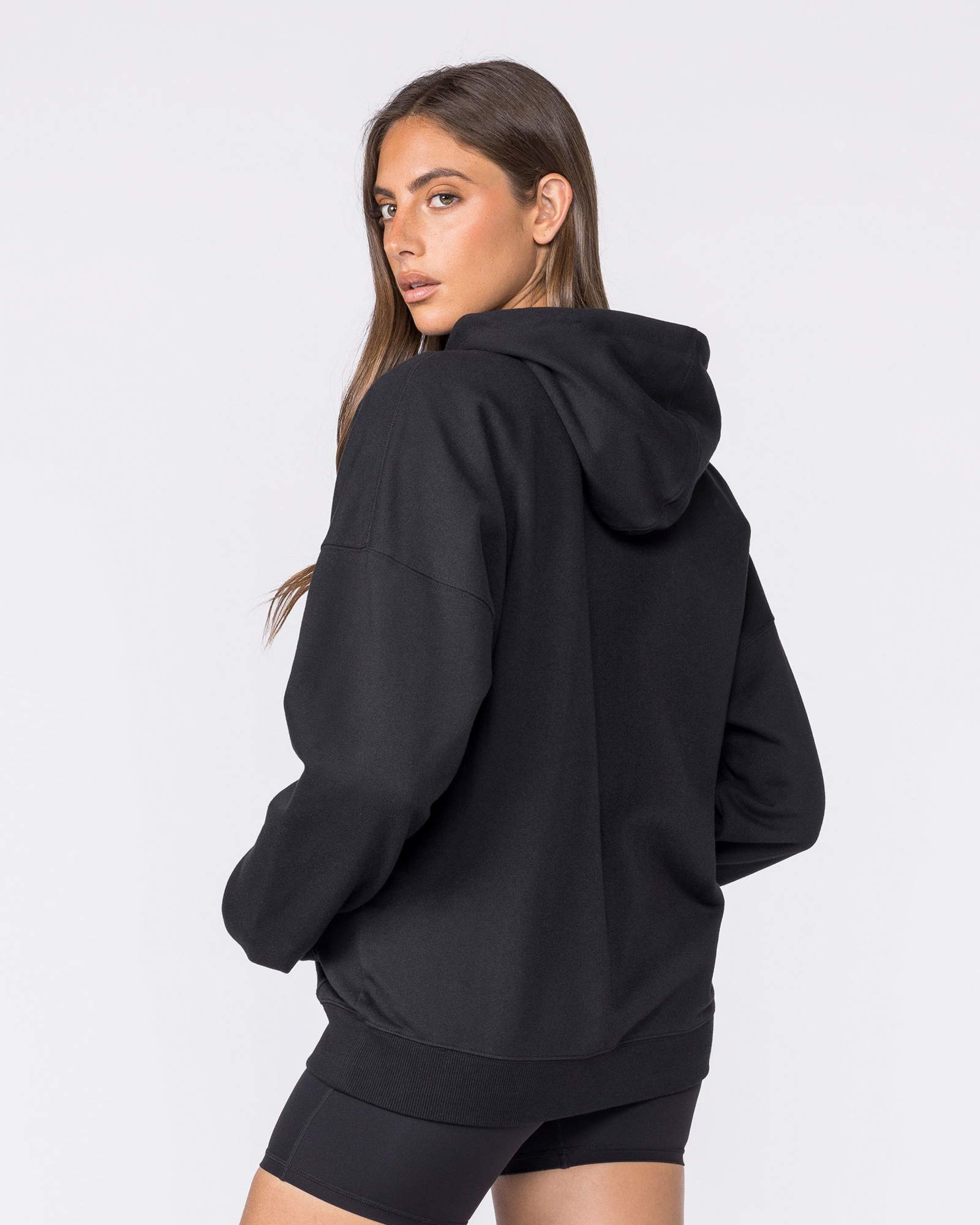 Routine Zip Through Hoodie - Black